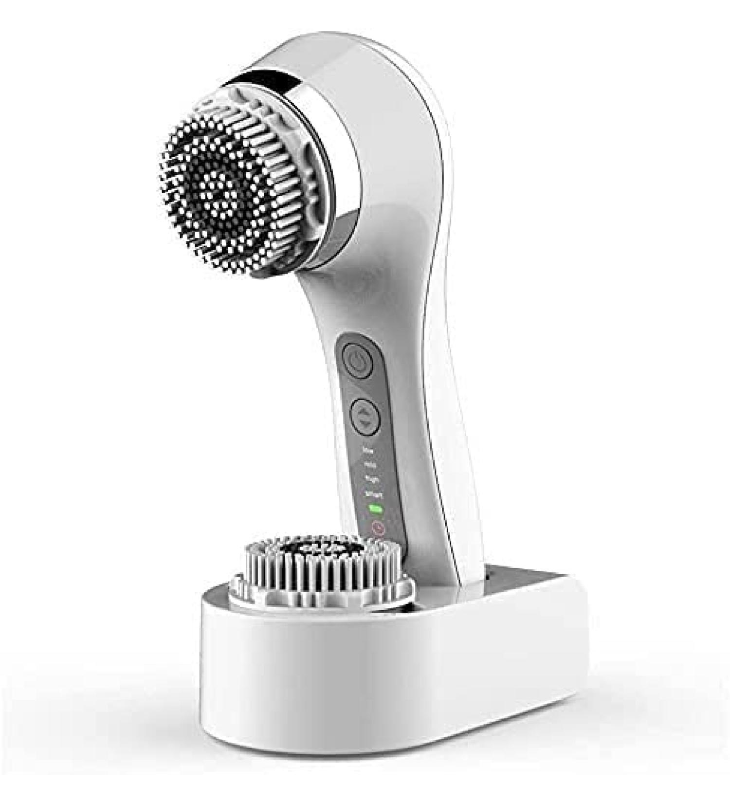 Premium 3 Speed Waterproof Facial Cleansing Brush - Sonic Exfoliating Electric Face Scrubber | Rechargeable Deep Cleaning Tool - Buy Online on GoSupps.com