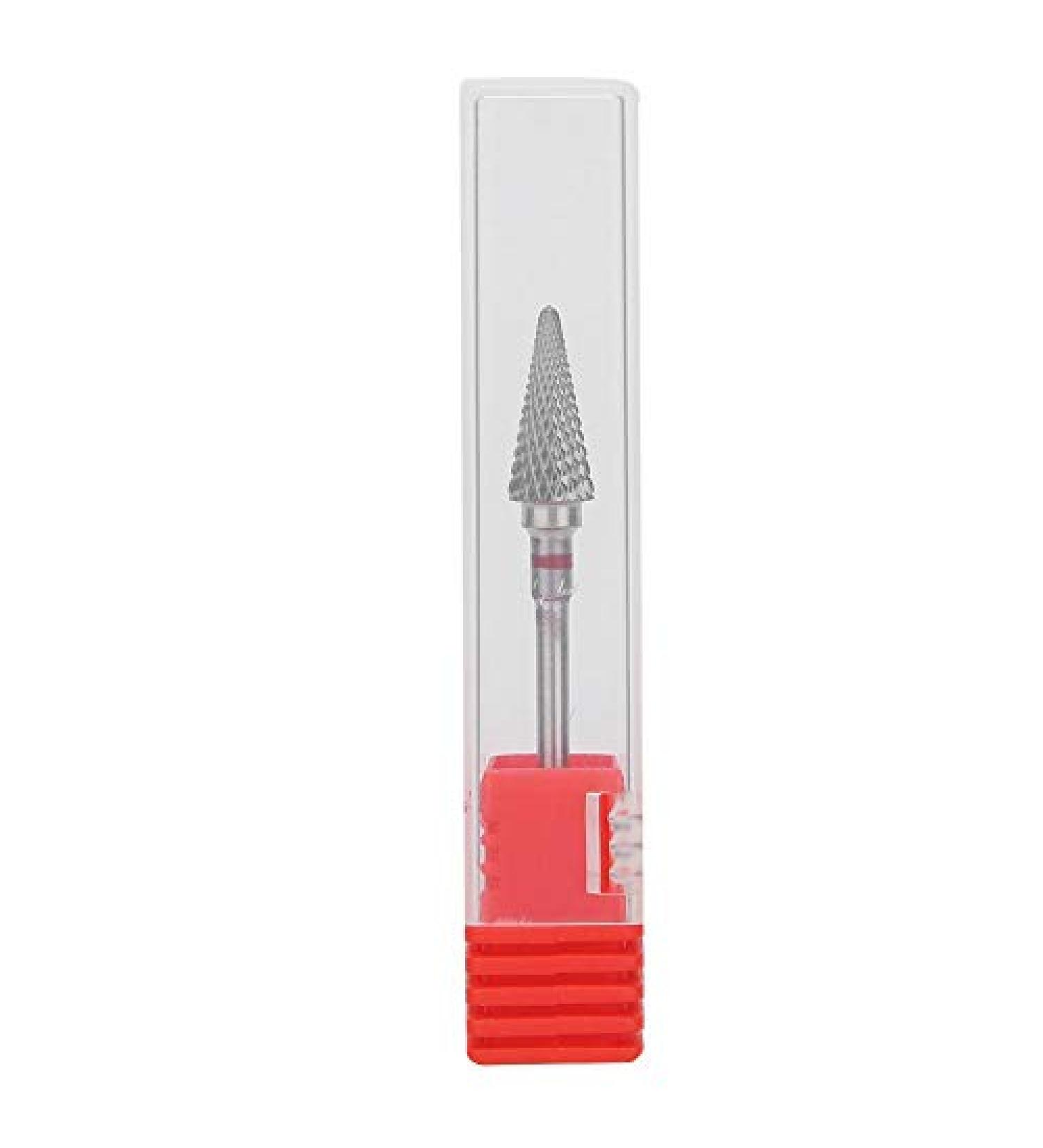 Nail Drill Bits Tungsten Steel Manicure Pedicure Grinding Head - Red - Buy Online on GoSupps.com