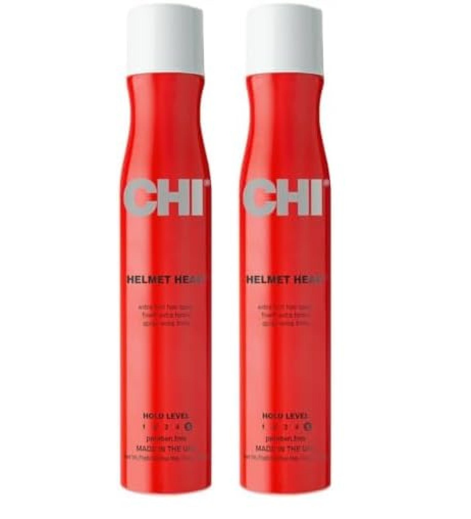 CHI Helmet Head Extra Firm Hairspray 10 oz (Pack of 2) Unscented 10 Ounce (Pack of 2) - Buy Online on GoSupps.com