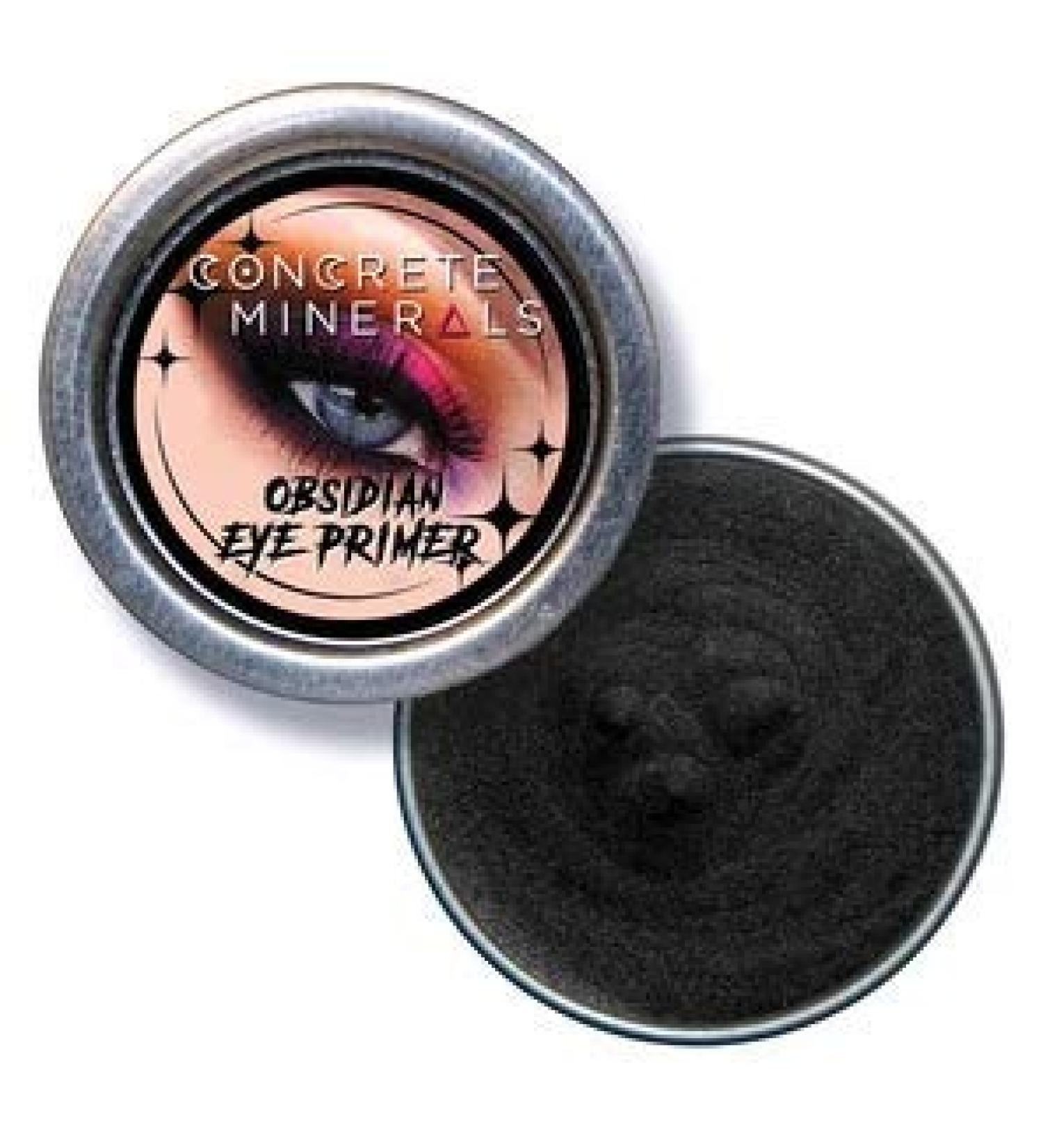 Concrete Minerals Eye Primer - Luxurious Vegan Balm Long-Lasting No Creasing Handmade in USA 10g Obsidian Color - Buy Online on GoSupps.com