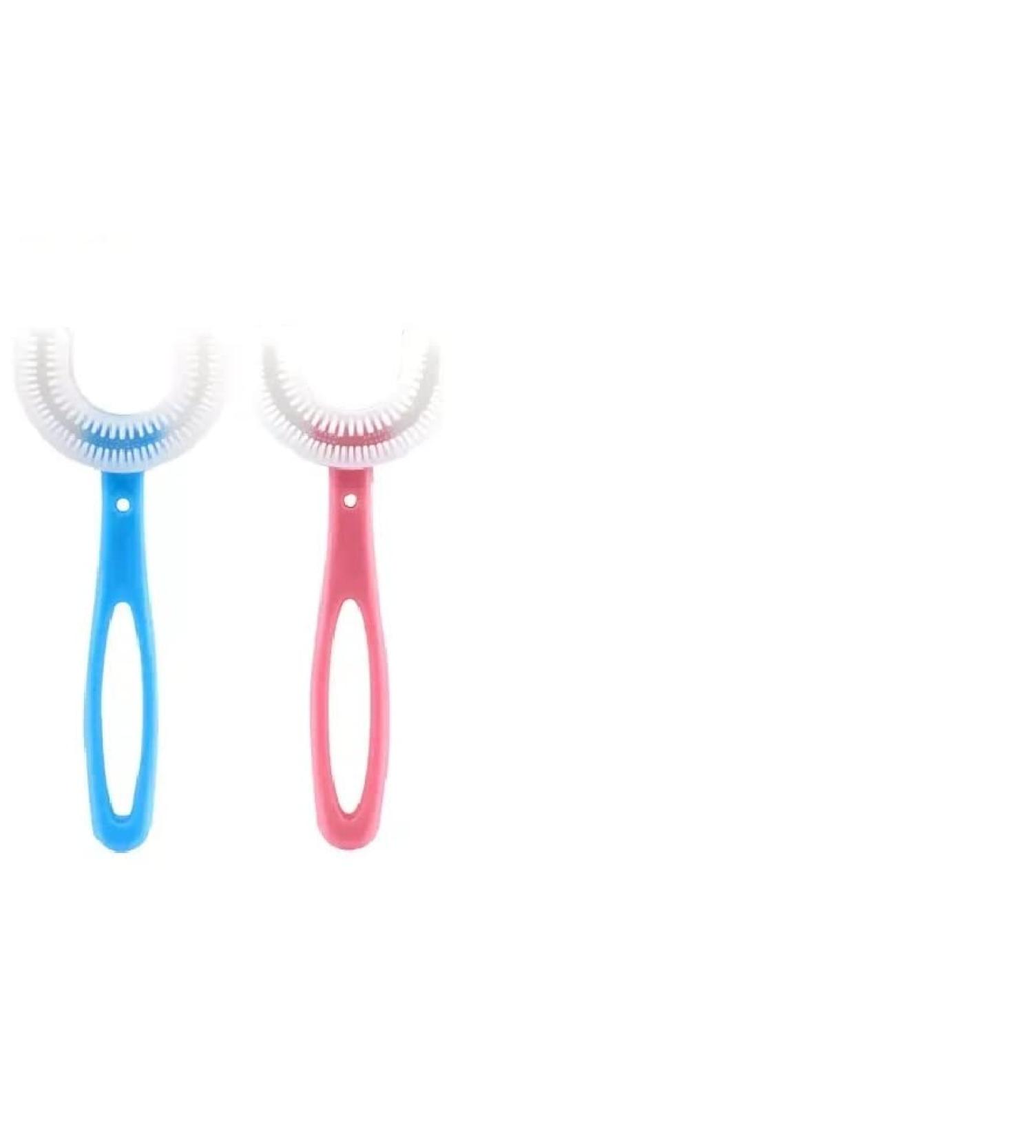 U-Shaped Toothbrush for Kids | Blue | Ages 6-12 | International Shipping Available - Buy Online on GoSupps.com