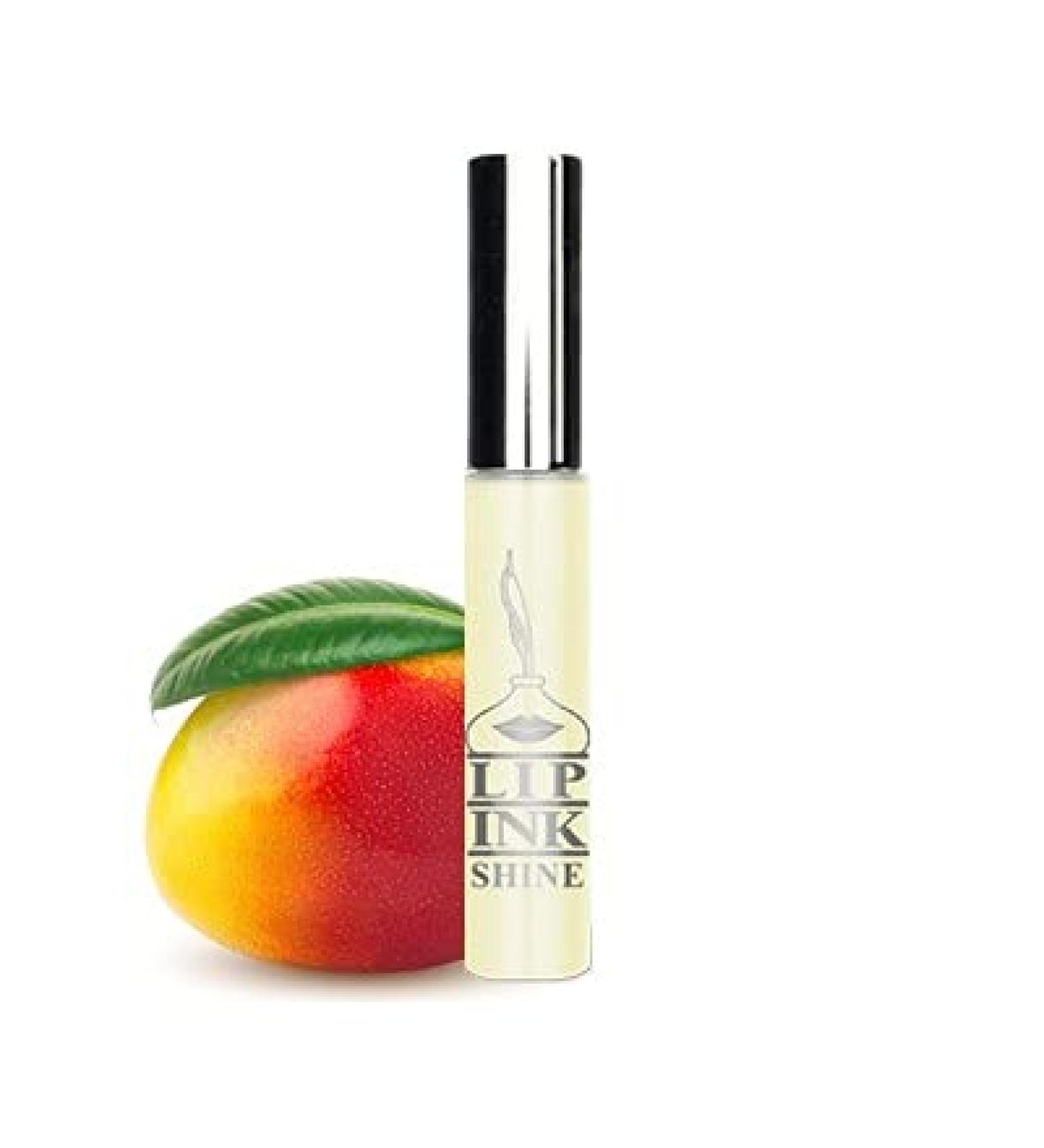 Lip Ink Vegan Flavored Lip Shine Moisturizer - Sweet Mango | 100% Natural Organic Vegan & Kosher Makeup for Women | Handcrafted in America - International Shipping Available - Buy Online on GoSupps.com