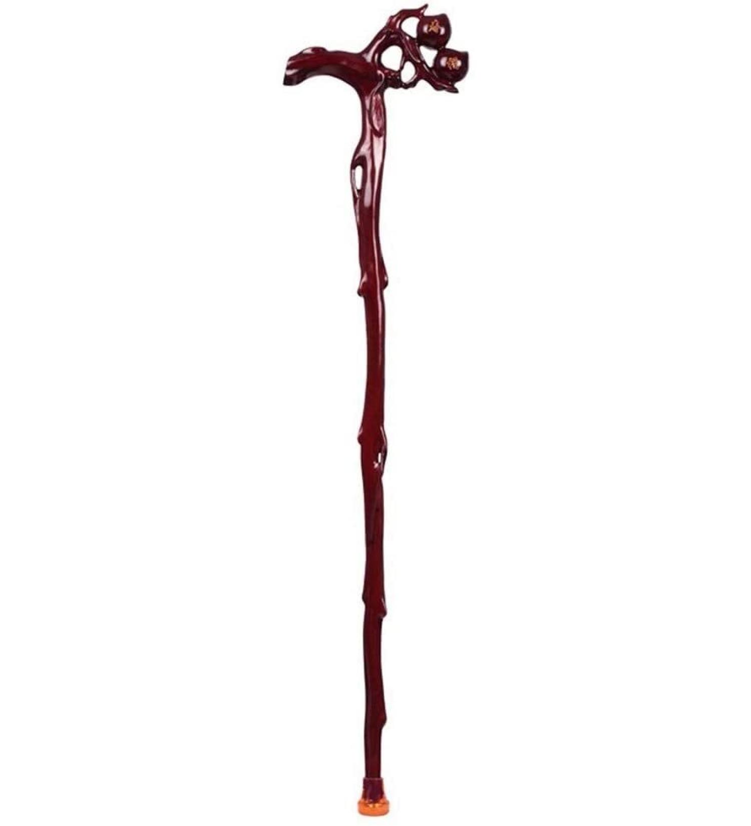 Crutch Wooden Engravable Peach Head Handle Walking Stick Pear Wood Cane High-End Suitable Gift for The Elderly crutch-11.19 Ideal for Men or Women with Act It's so Kind of You powerfully - Buy Online on GoSupps.com