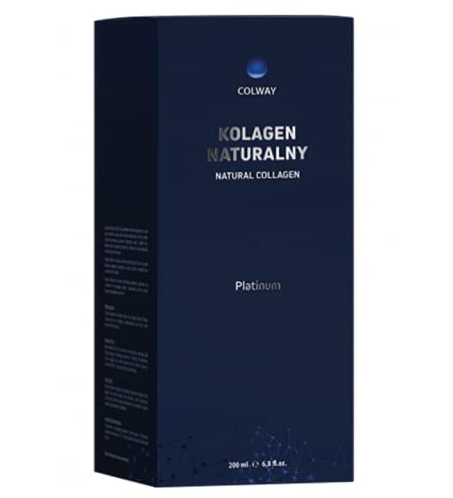 COLWAY Kolagen Naturalny Platinum natural collagen serum 200 ml with elastin and lactic acid