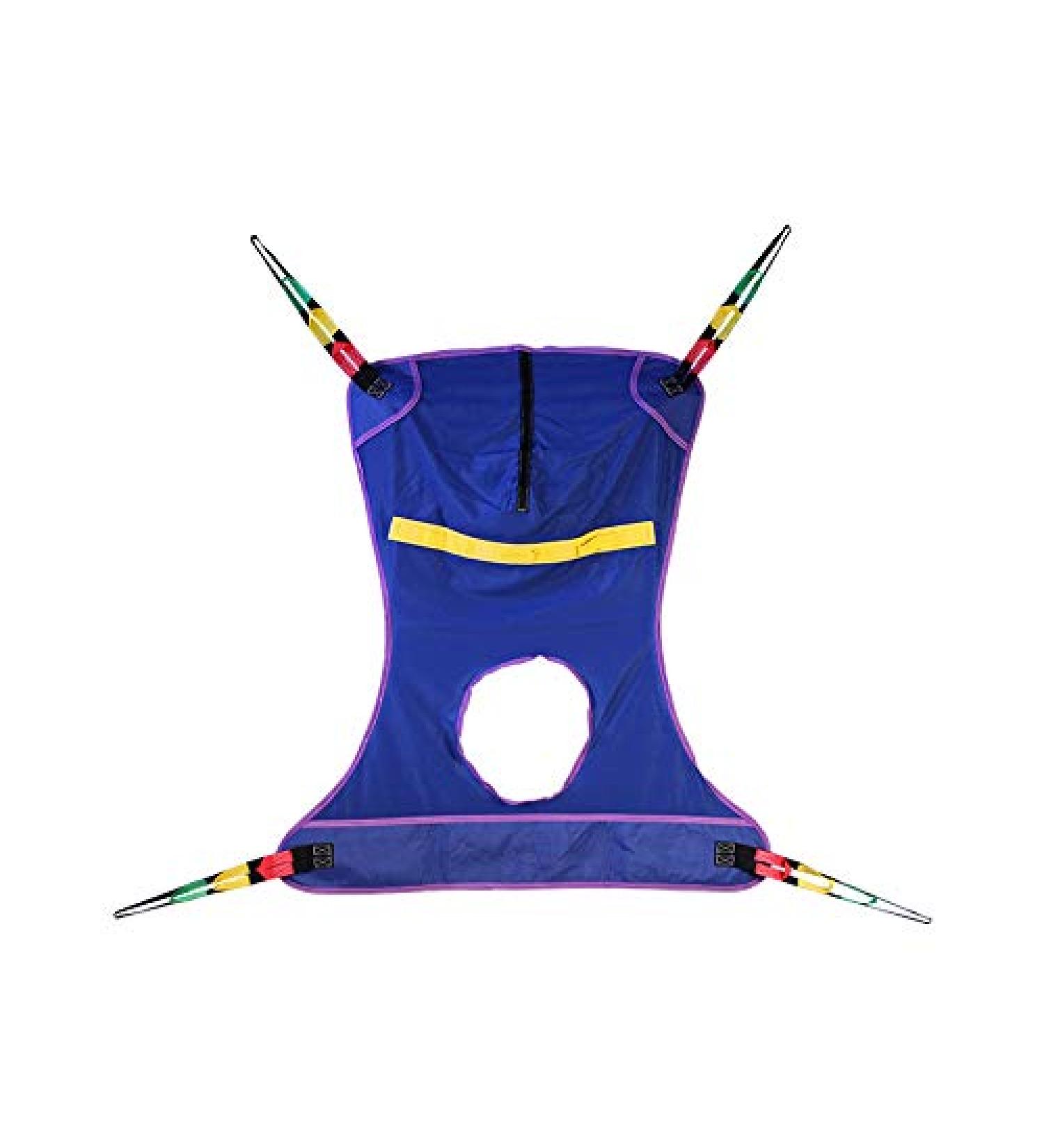 Proactive Medical Full Body Mesh Patient Lift Sling With Commode Opening, Medium