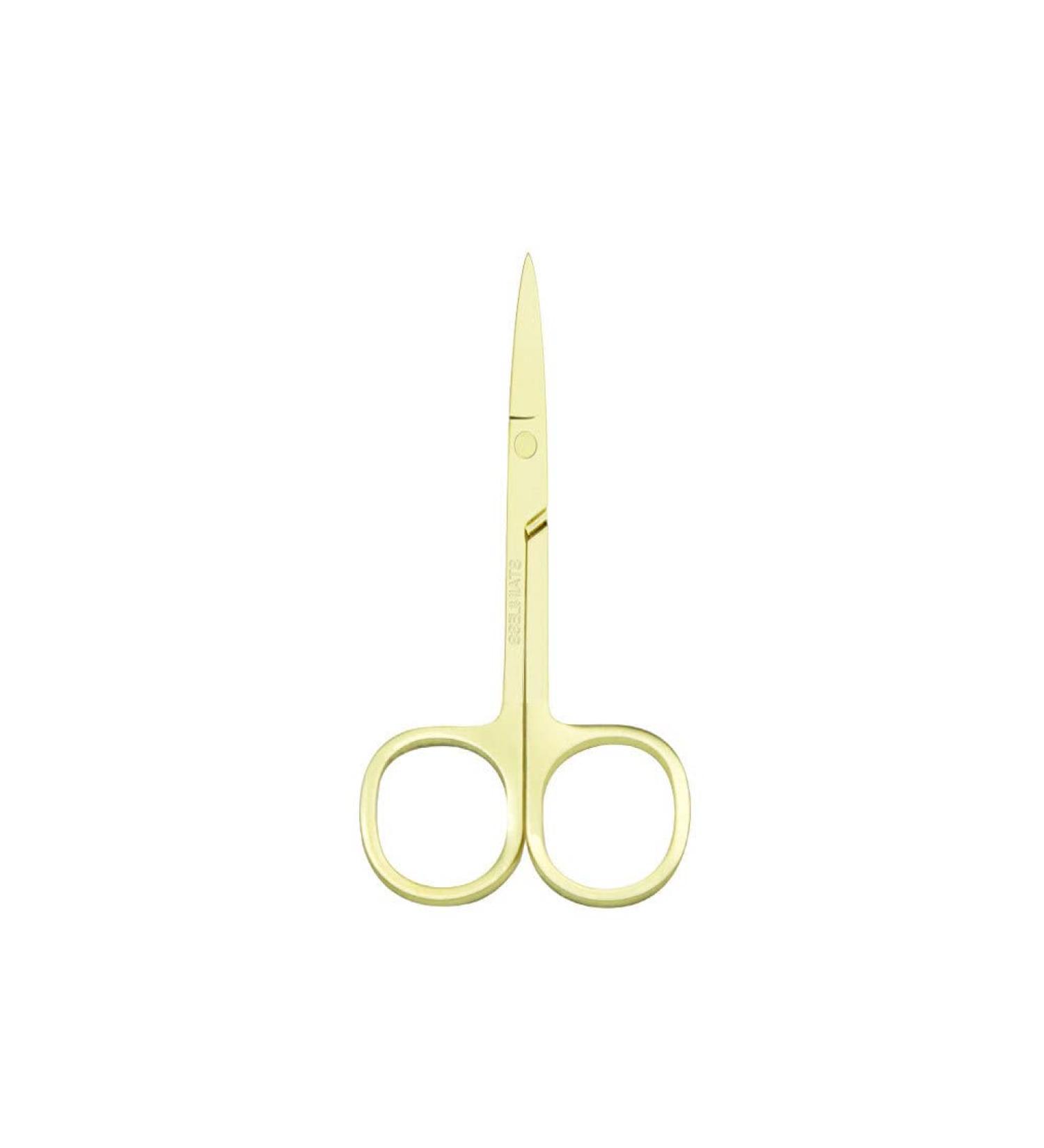 IOIUSKKU Nail Cuticle Nippers Stainless Steel Scissors Eyebrow Trimmer Trimming Tool Plated Gold - Buy Online on GoSupps.com