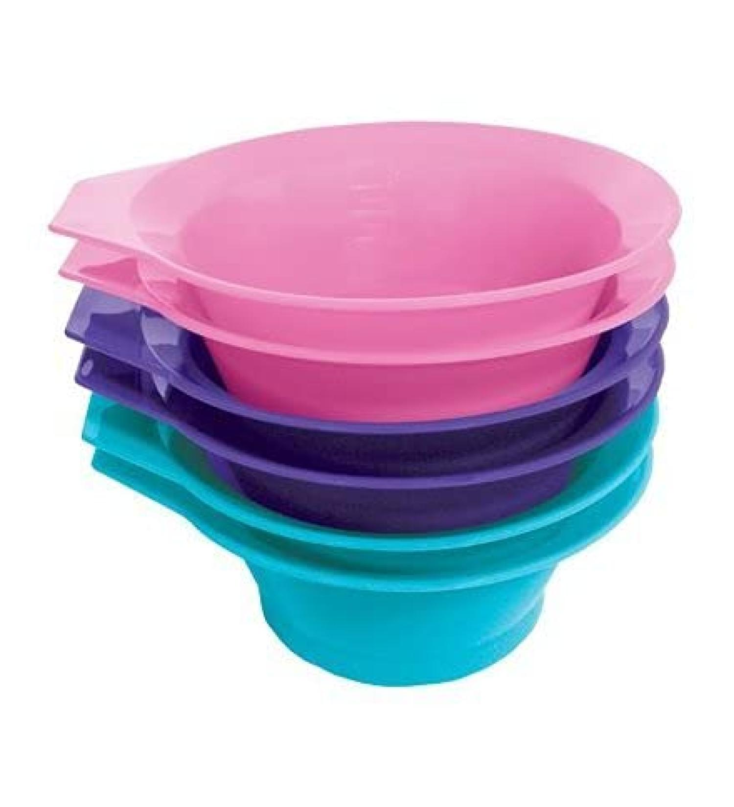 Soft 'N Style Tint Bowl, Assorted Colors, 6 Piece
