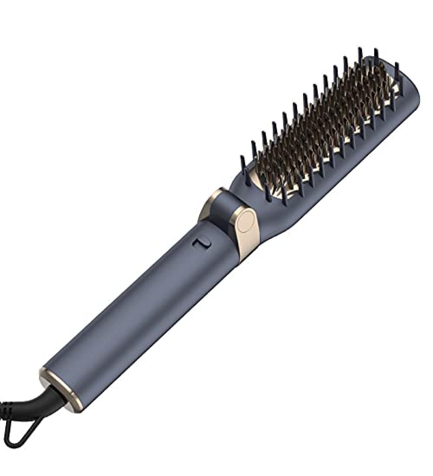 Lustra Ionic Hair Straightener Brush - 10M Negative Ions 25s Heat-Up 16 Temps Dual Voltage Anti-Scald Auto-Off - Best for Women (Black - Buy Online on GoSupps.com