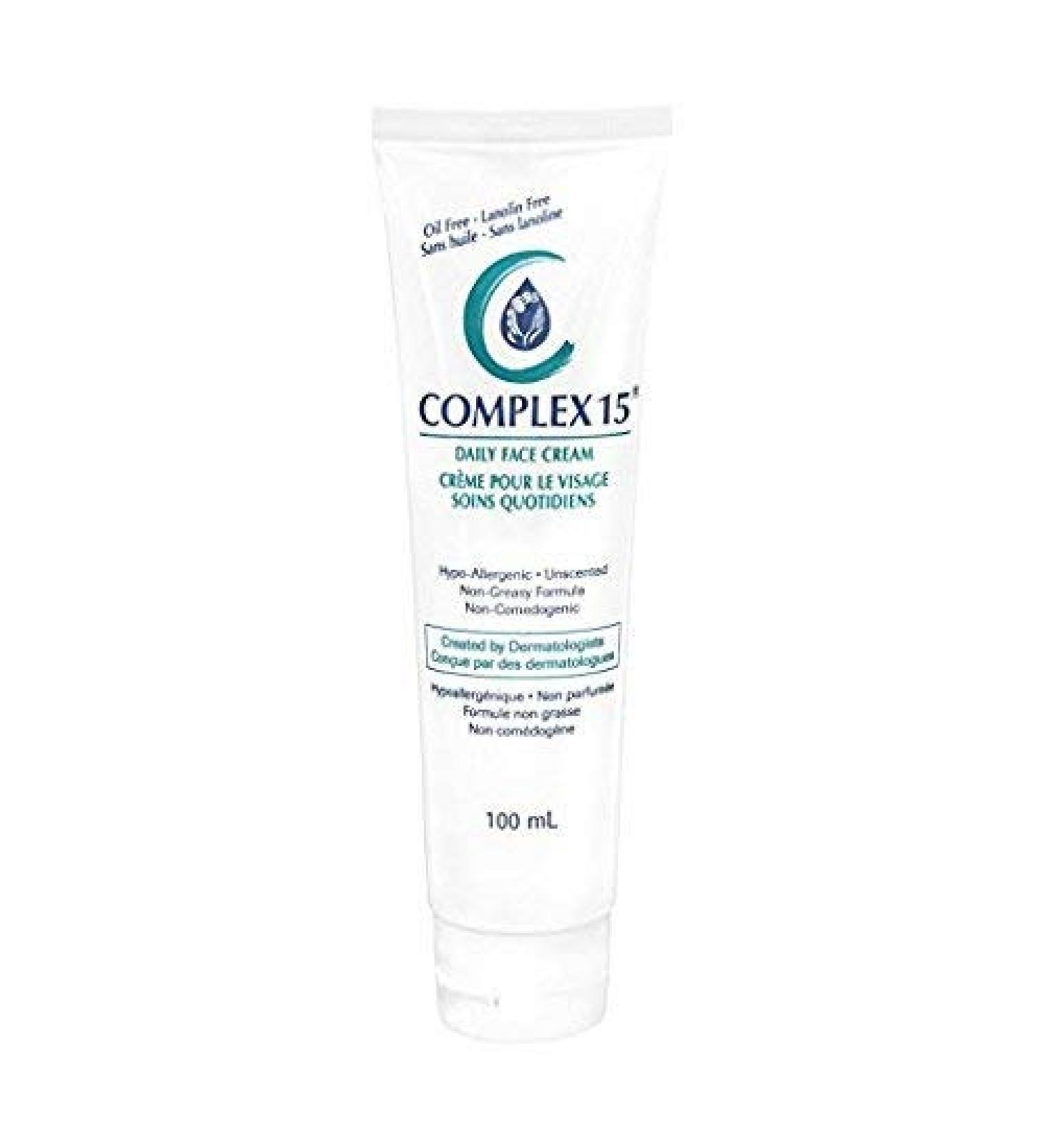 Complex 15 Daily Face Cream 3.4oz (Pack of 2) - Hydrating Moisturizer for Smooth Skin - Buy Online on GoSupps.com