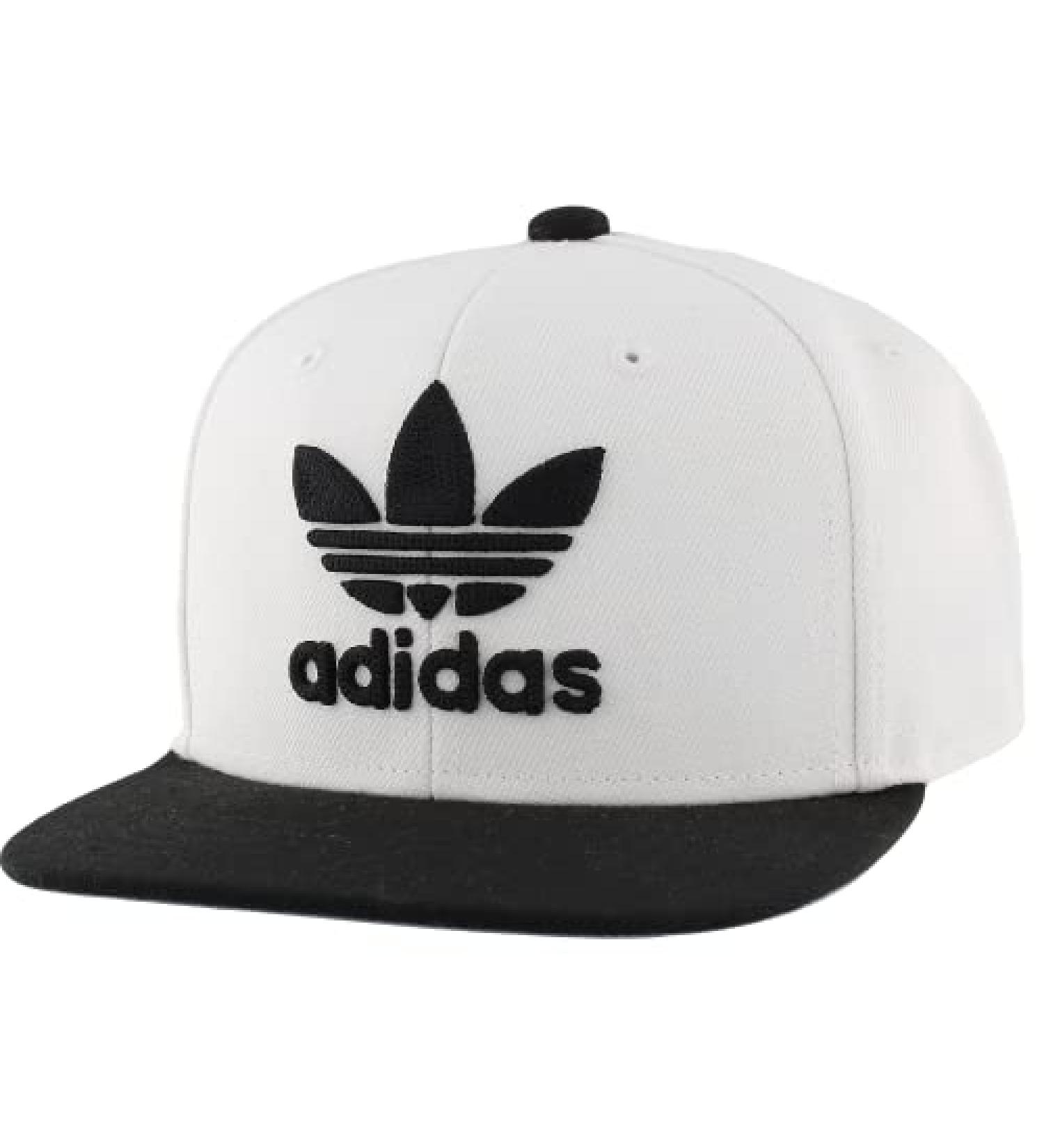 adidas Trefoil Chain Snapback Cap - Kids' One Size White/Black/Black - Buy Online on GoSupps.com