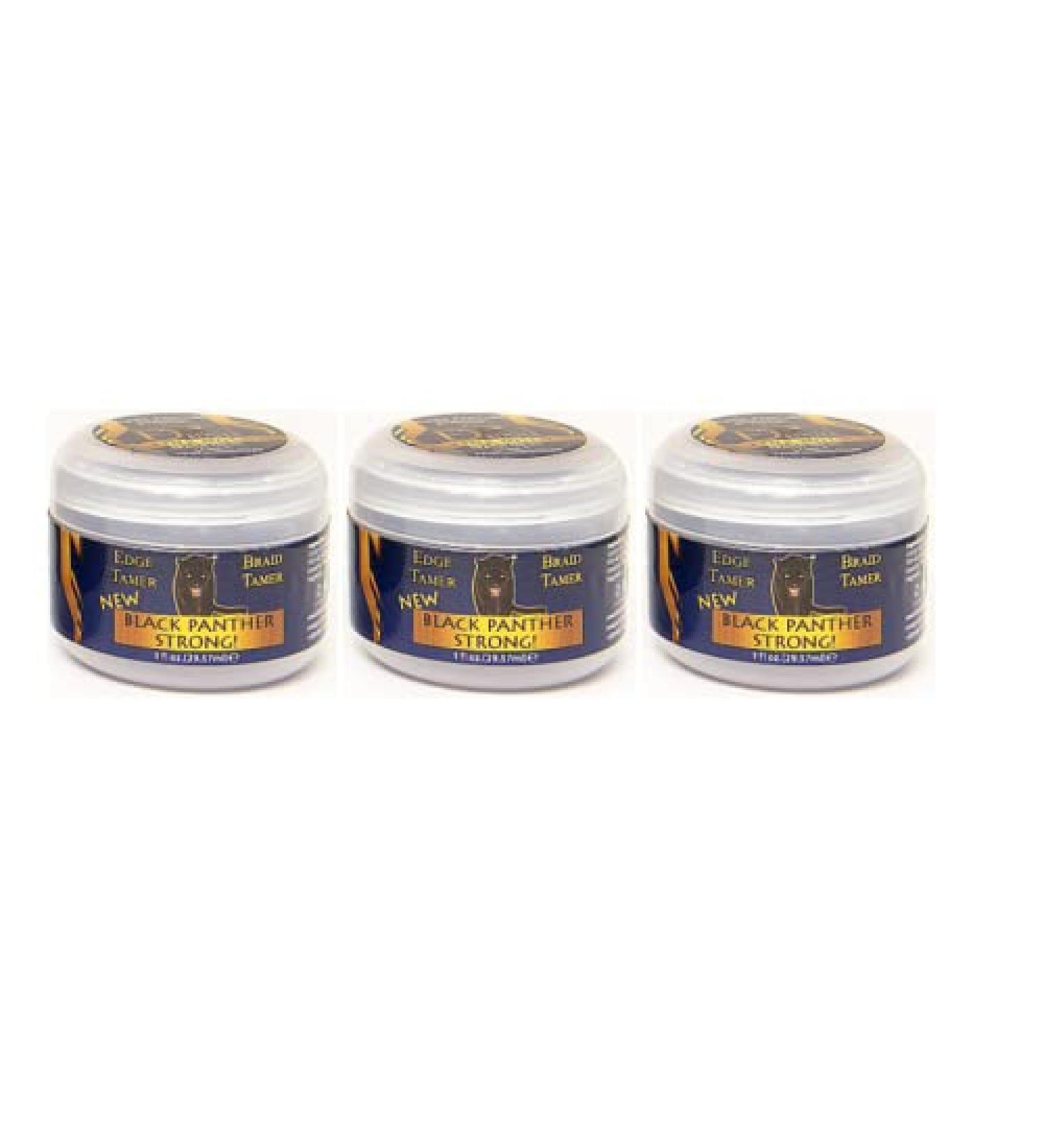 The Roots Naturelle Black Panther Edge Control 1 oz (3 Pc Pack) Plus Free Edge Brush