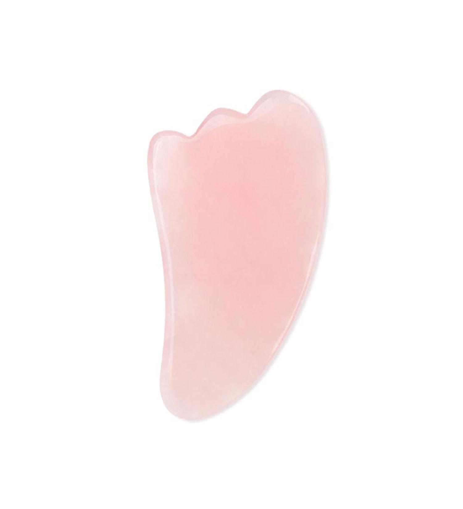 Gua Sha Facial Tool Natural Rose Quartz Jade Guasha Scraper Board Massager for Face Body Gouache Scraper Skin Lifting Wrinkle-Pink no box - Buy Online on GoSupps.com