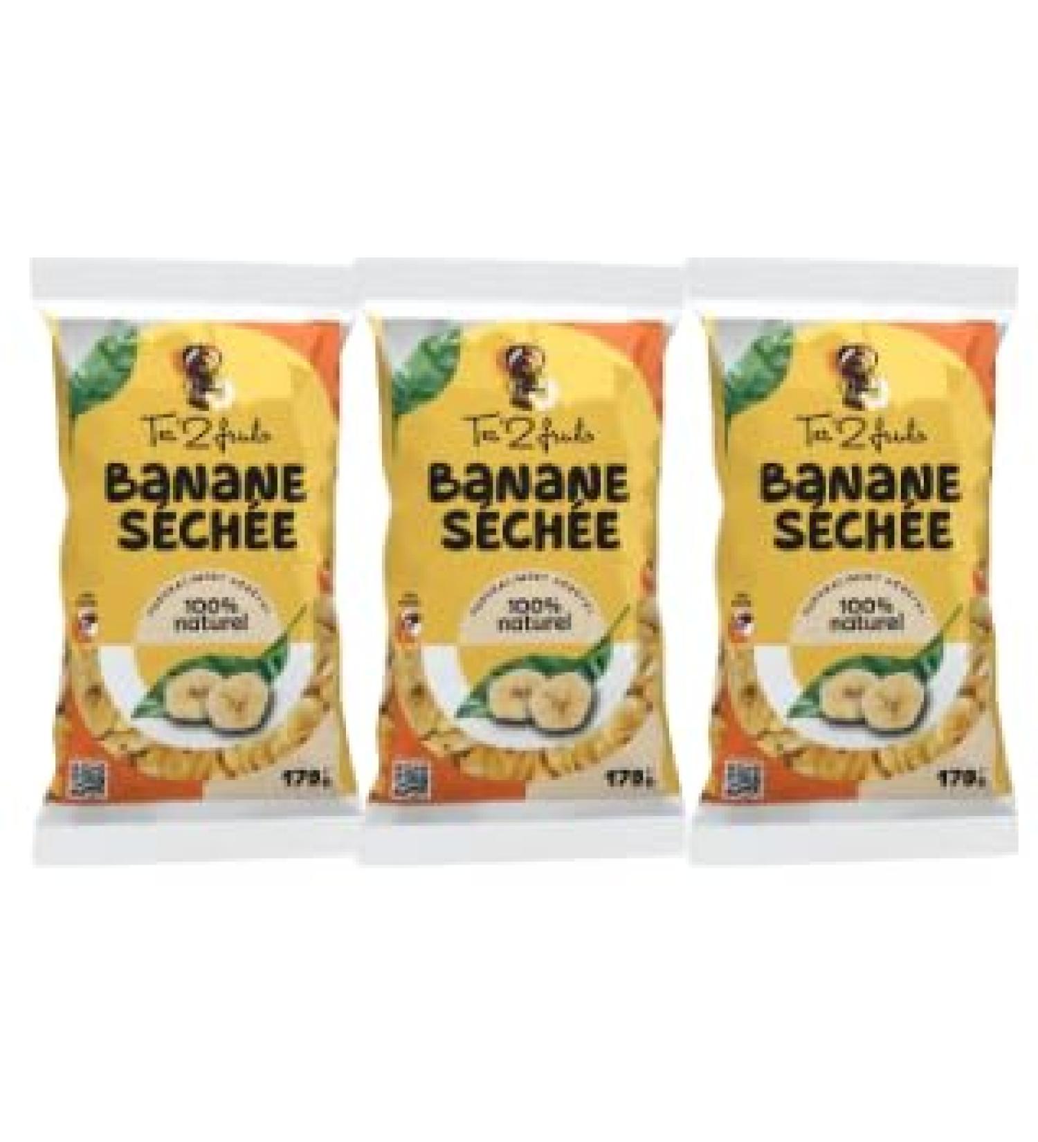 TER'2FRUITS SET OF 3 PACKETS OF DRY BANANA 3 x 150 g - Buy Online on GoSupps.com