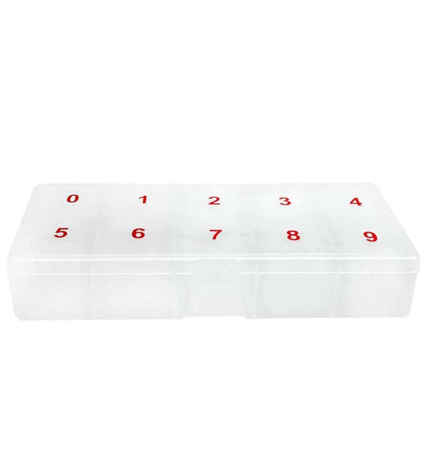 Nail products nail piece storage empty box 1000 pieces translucent digital nail piece anti falling empty box jewelry rack - Buy Online on GoSupps.com