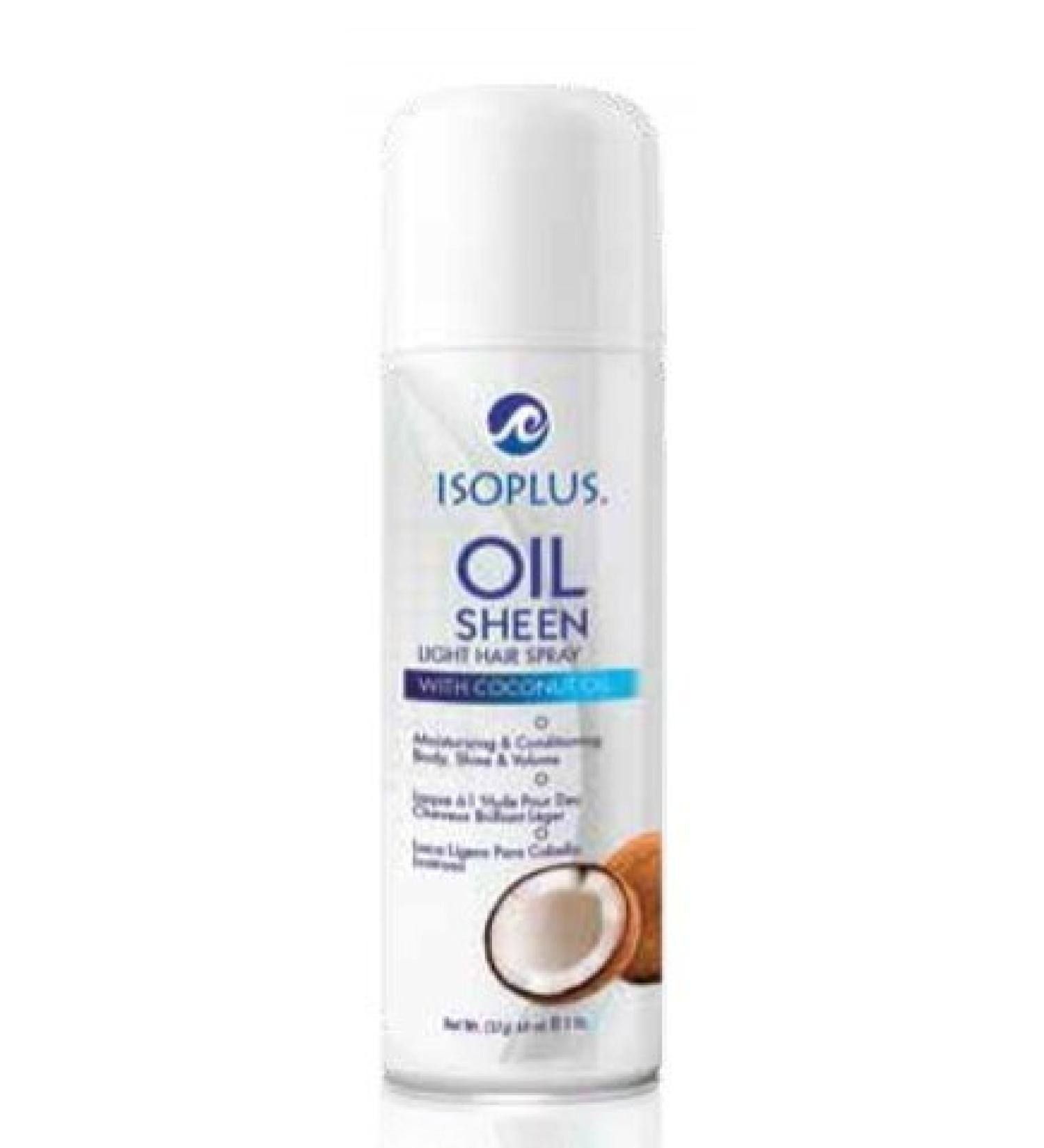 Isoplus Oil Sheen Light Spray - Coconut Oil 2 oz. by Isoplus 33.8 Fl Oz (Pack of 6)