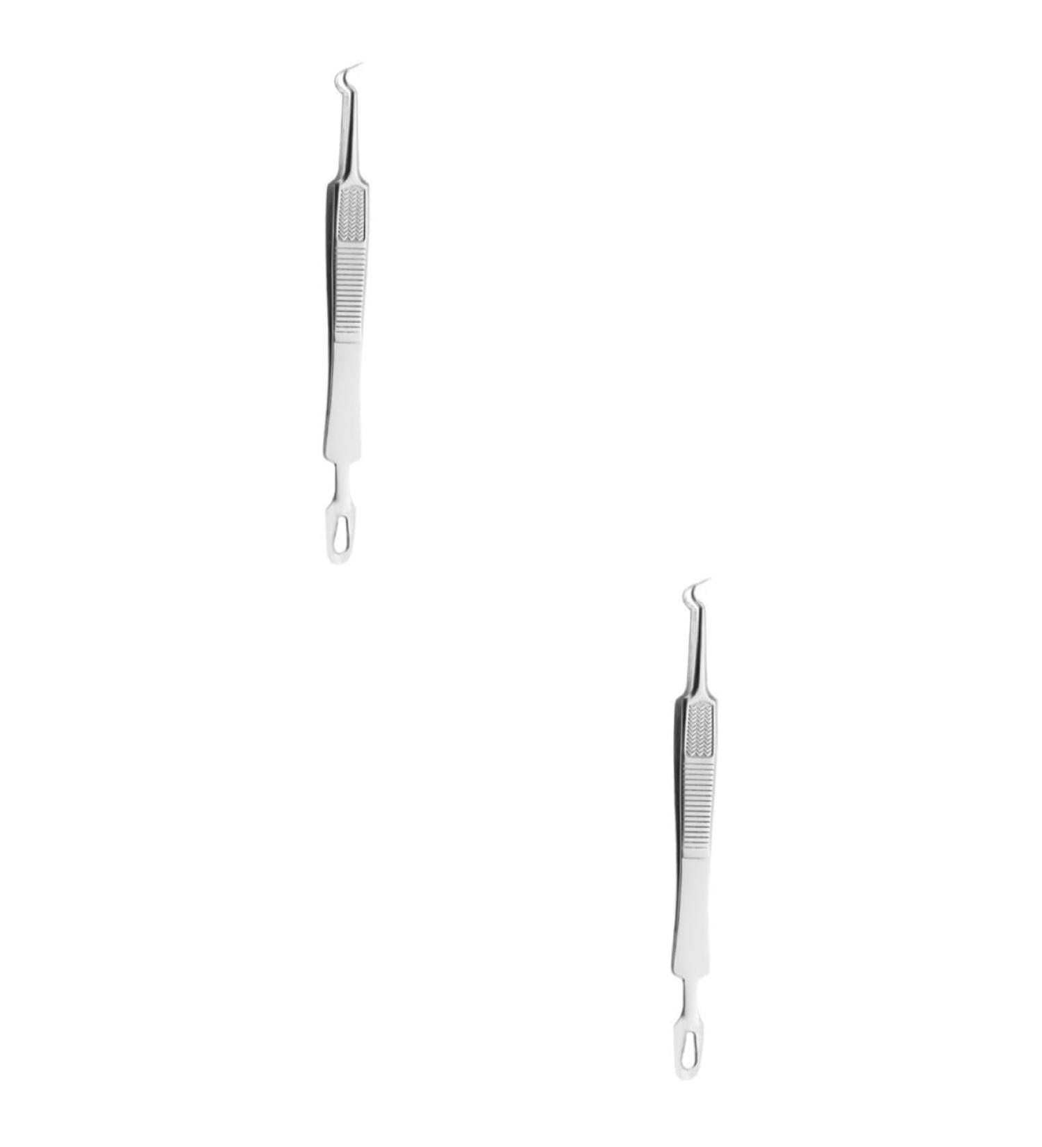 MAGICLULU 6 Pcs Clip Pimple Tweezers Blackheads Extractor Pimple Tool Blemish Kit Remover Stainless Steel 1 count (Pack of 1) - Buy Online on GoSupps.com