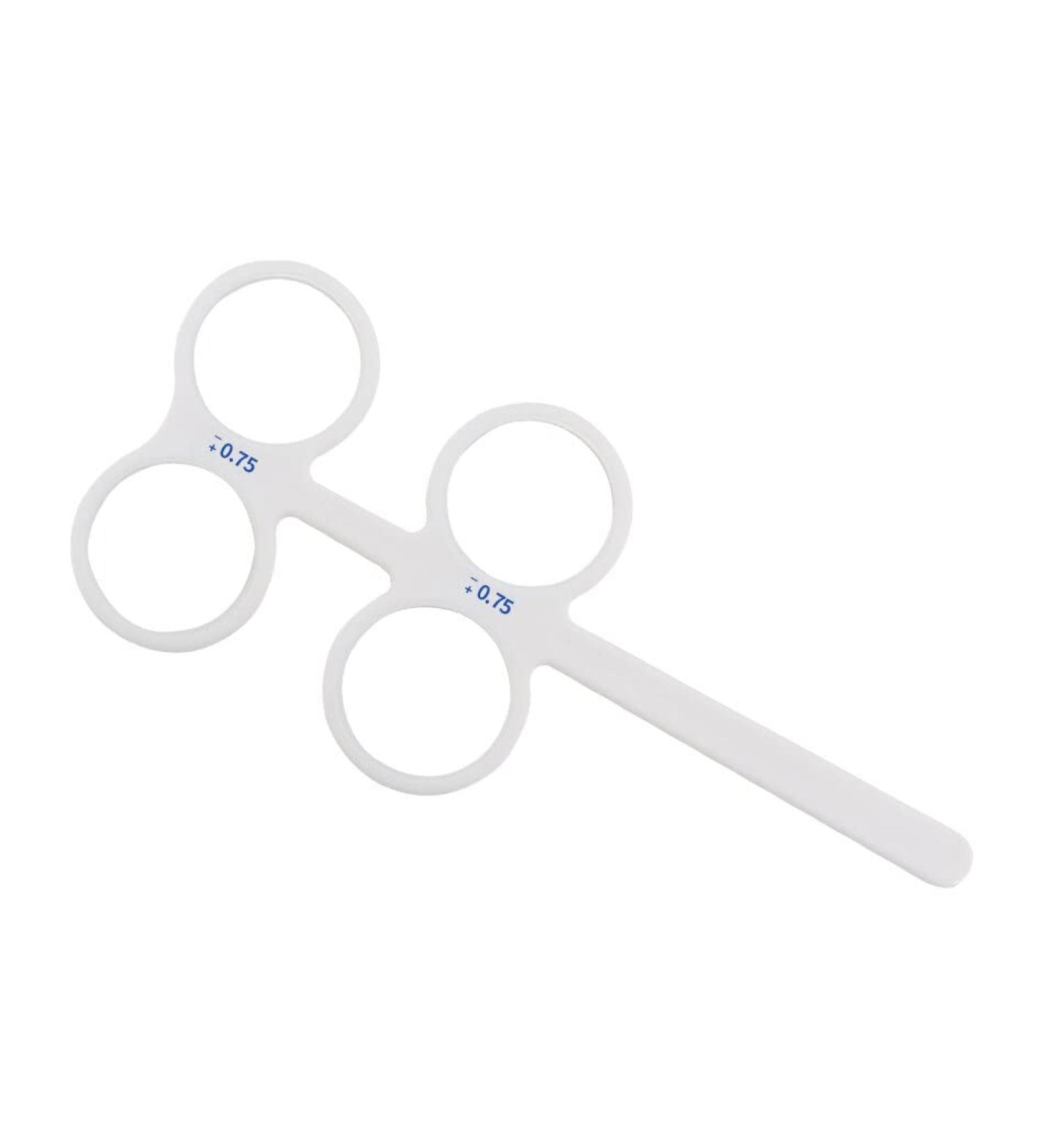 AISITESY Optical Flipper 4 Lenses Plastic Eye Trainer Optometry Equipment (0.75)