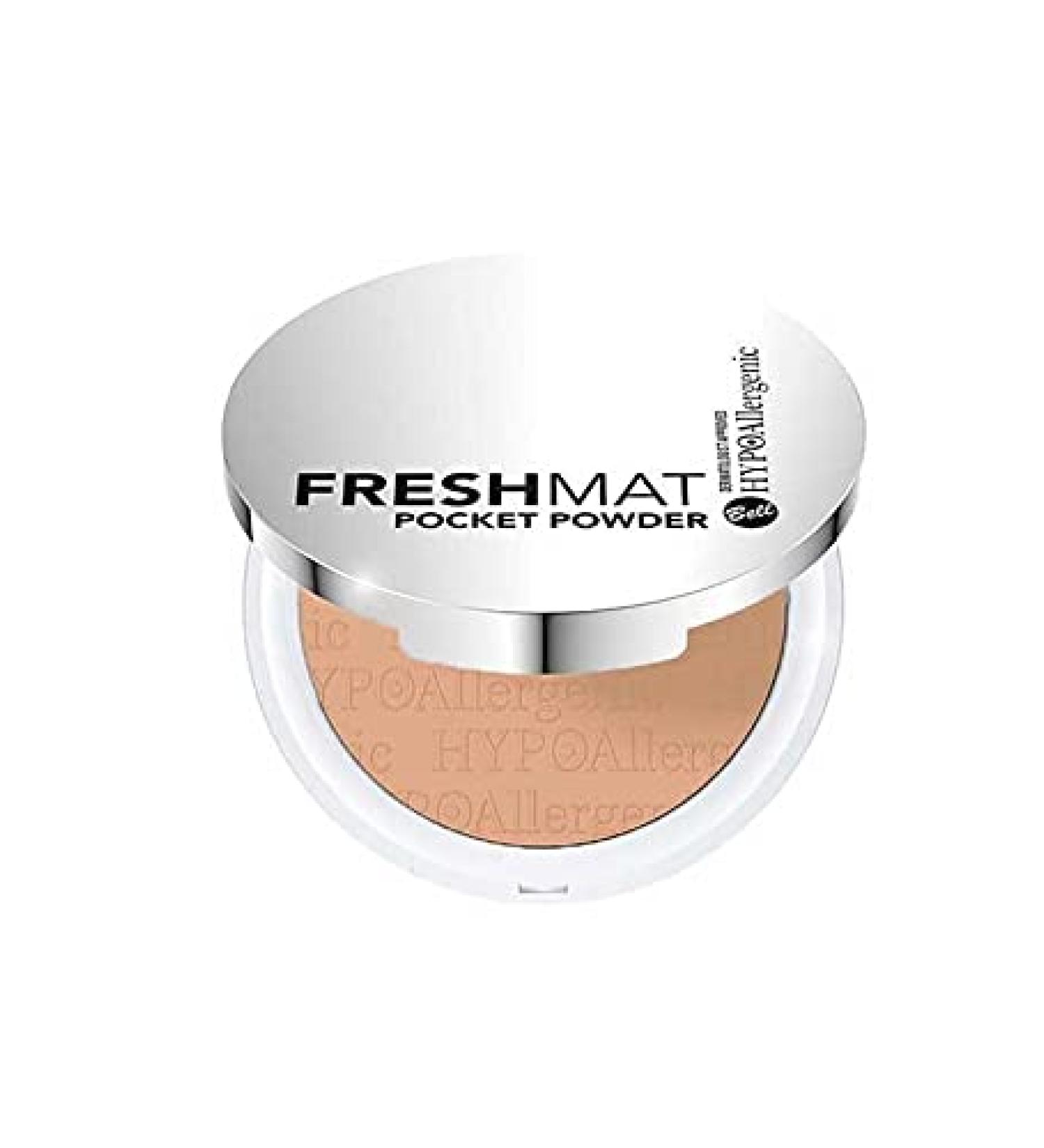 Bell Hypoallergenic Fresh Mat Pocket Powder with Mirror 05 Tawny 11 g