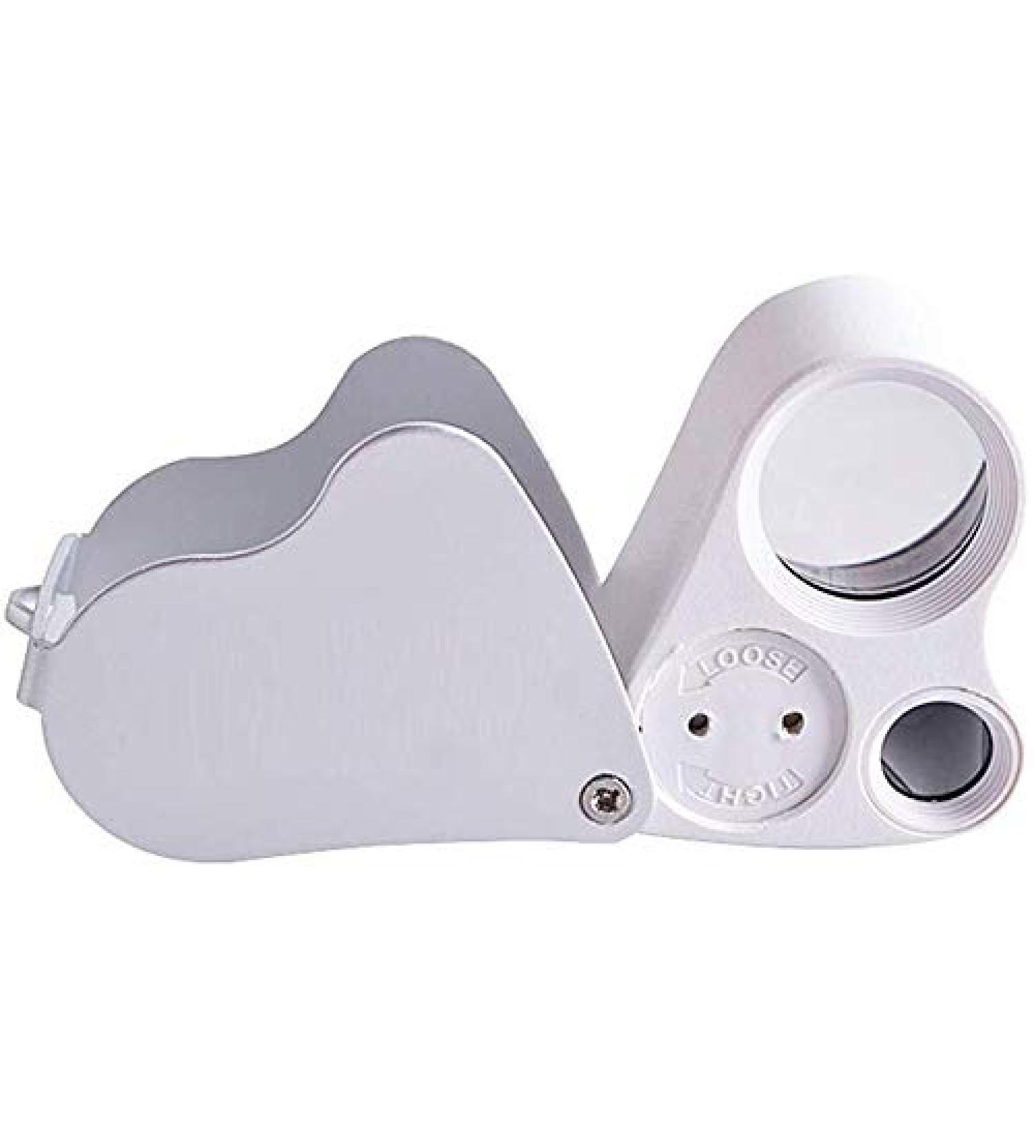 Screen Magnifier Magnifier 30X 60X Portable Folding Pocket Magnifier Magnifying Eye Jewelry Appraisal Stamps with LED Magnifier with LED Light - Buy Online on GoSupps.com