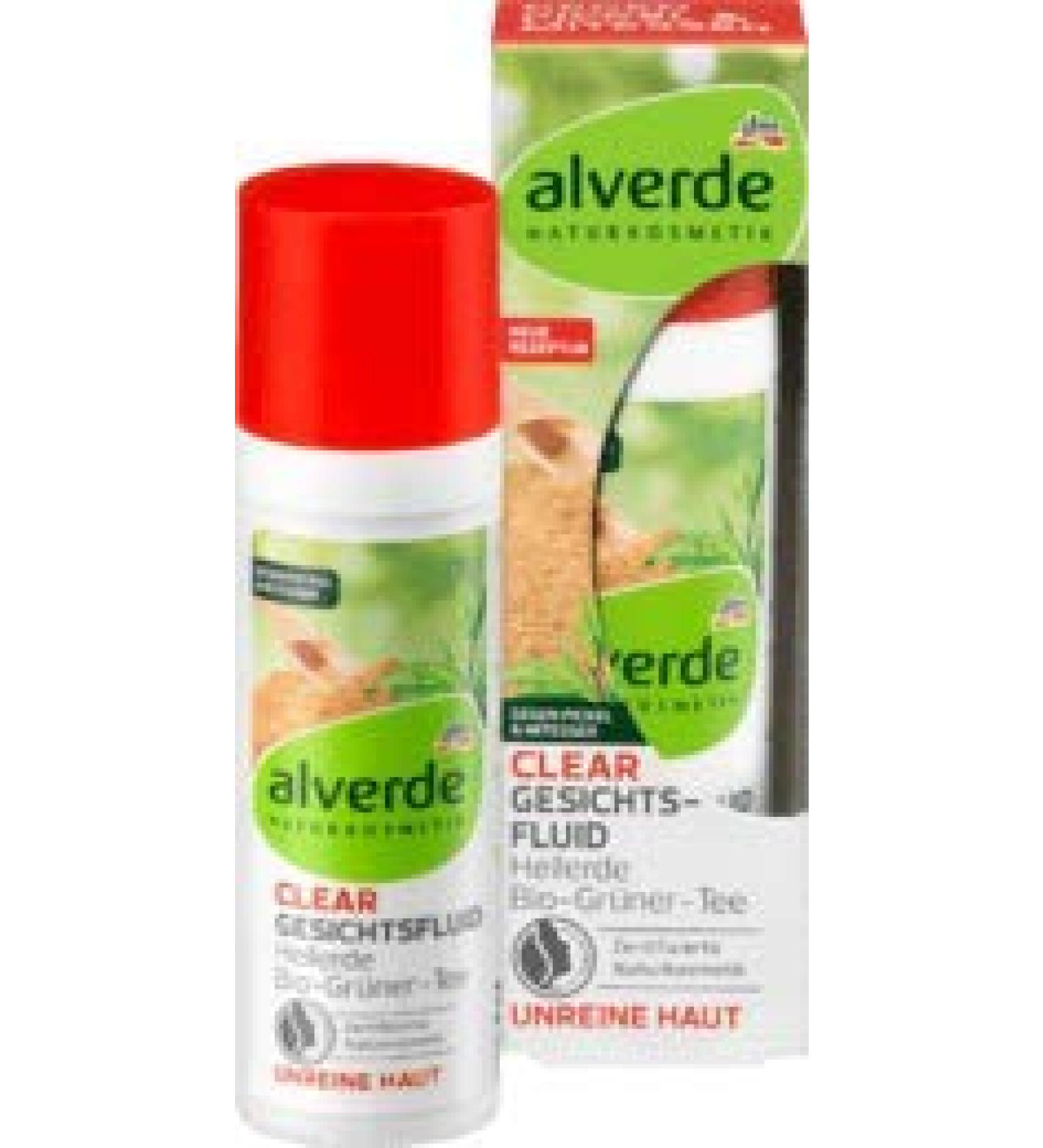 Alverde alverde NATURKOSMETIK Organic Green Tea Healing Clay Clear Face Day Cream 1 x 30 ml