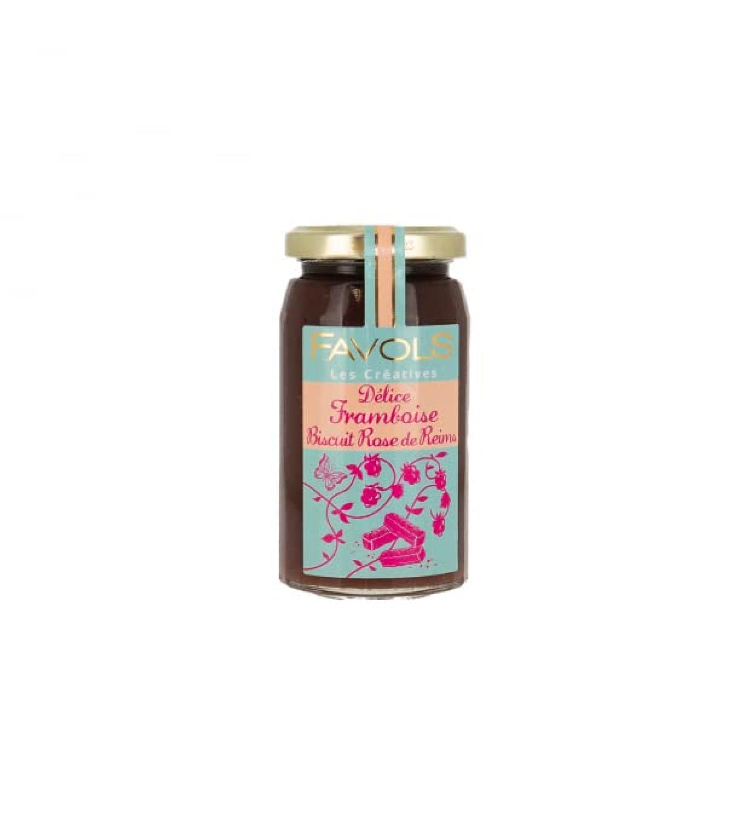 Raspberry jam biscuit rose de reims 260g - Favols