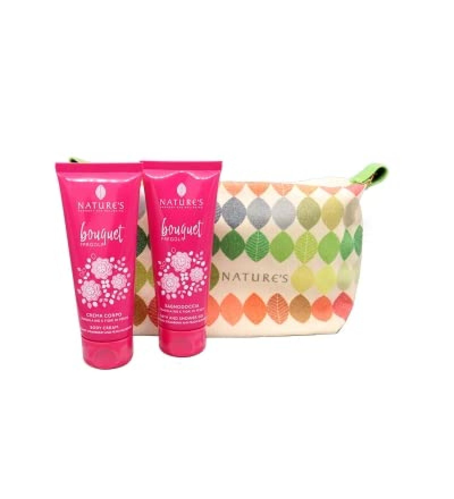 Nature's Nature's Strawberry Bouquet Bath & Shower Pouch and Body Cream