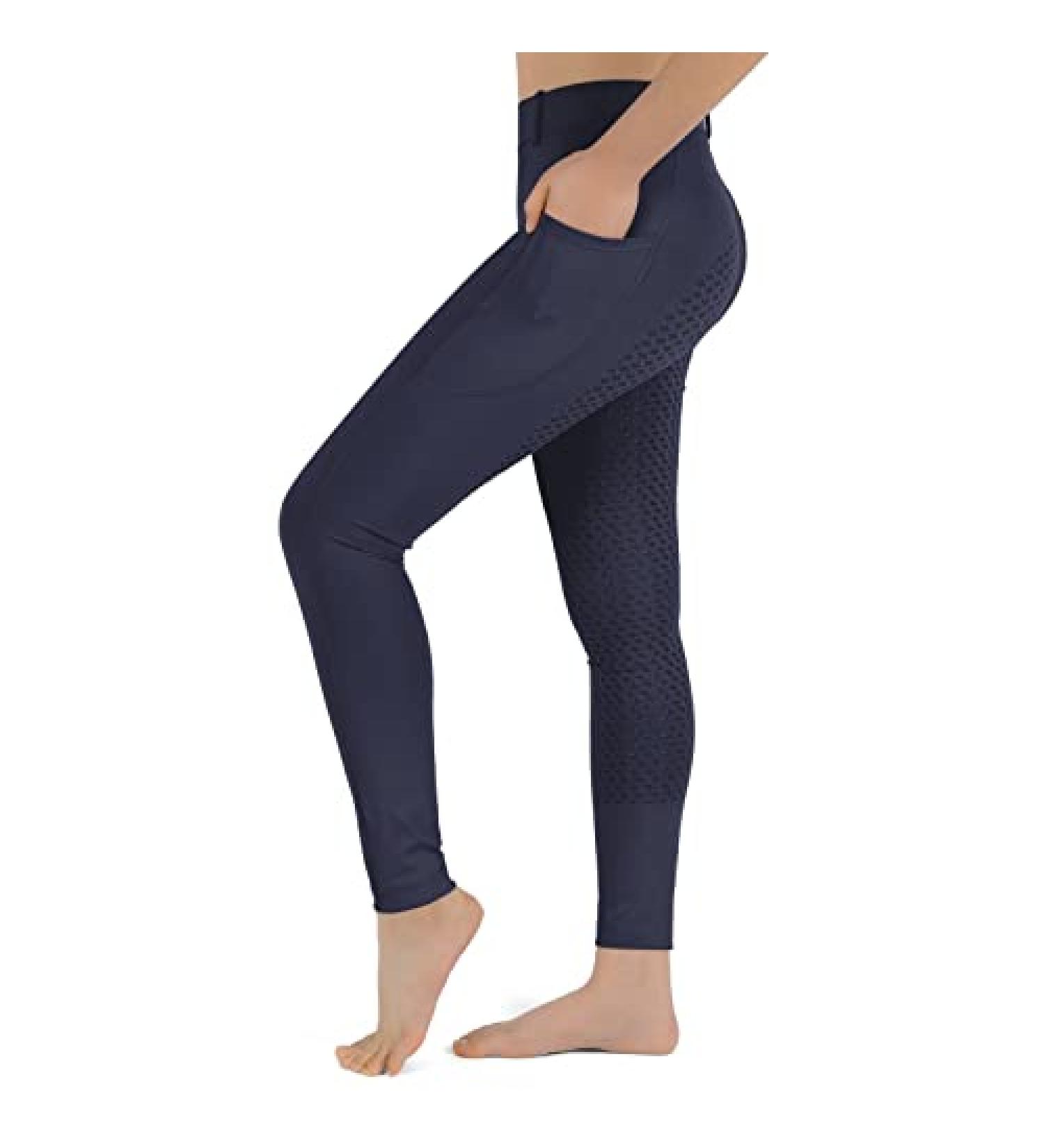 Turnhier Kids Equestrian Breeches - Navy Small | Silicone Full Seat & Pockets - Buy Online on GoSupps.com