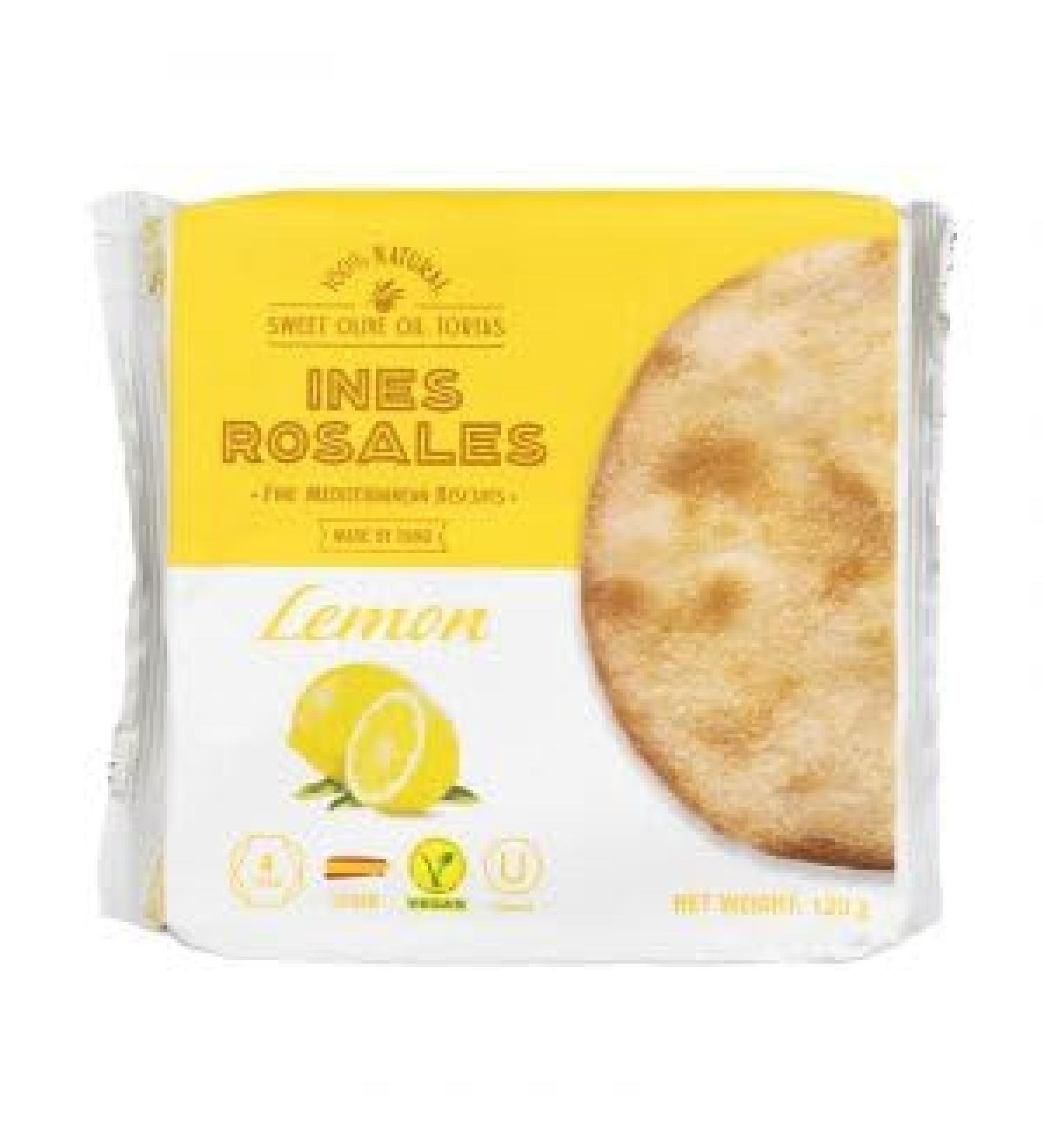 Ines Rosales Sweet Olive Oil Torta with Lemon Delicious Vegan Biscuits Spanish Snacks 14 x 120g - Buy Online on GoSupps.com