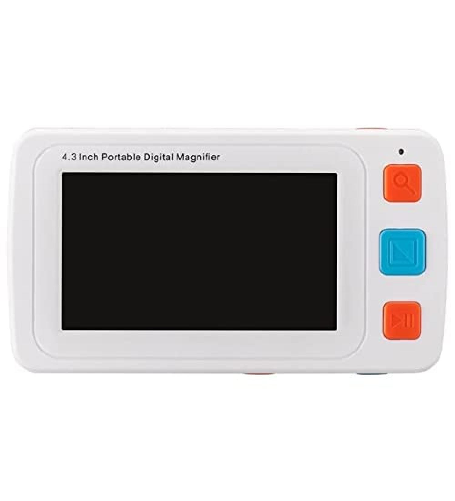 Magnifying Glass 4.3 Inch 5 Inch Digital Magnifier Electronic Reading Aid with Foldable Handle 4-32 Times Zoom Support AV Output to TV (4.3 Inch) - Buy Online on GoSupps.com