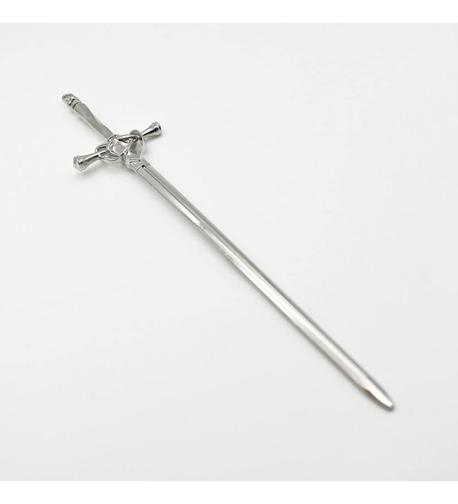 qbodp 2 Pieces Metal Sword Hair Sticks for Thick Hair Women Hair Chopsticks for Buns Elegant Chopsticks Hair Accessories Vintage Style Handmade Hair Pins Stick Silver - Buy Online on GoSupps.com