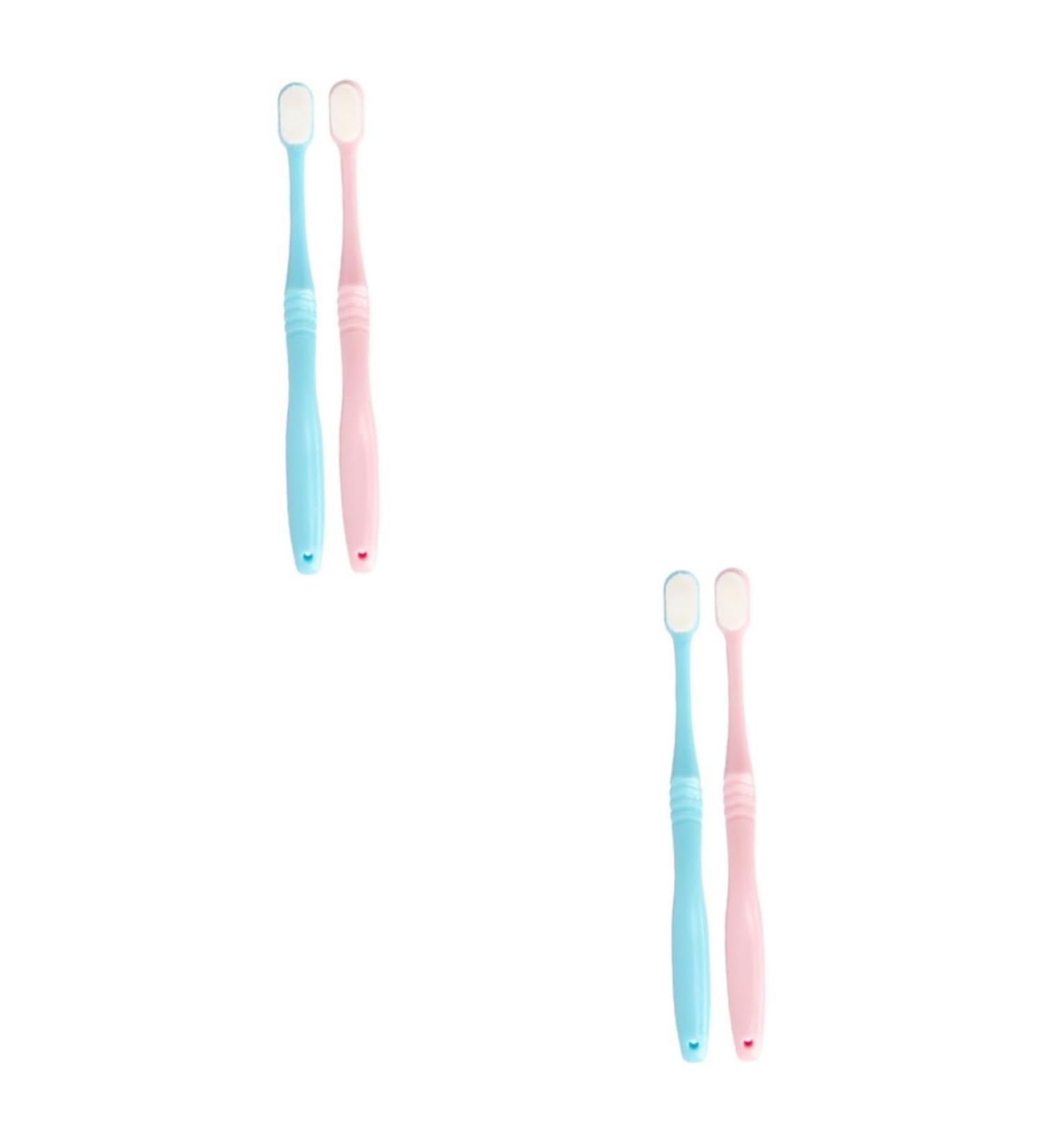 Mobestech 4pcs Nano Ultramine Soft Toothbrush - Perfect for Adults & Pregnant Women | International Shipping - Buy Online on GoSupps.com