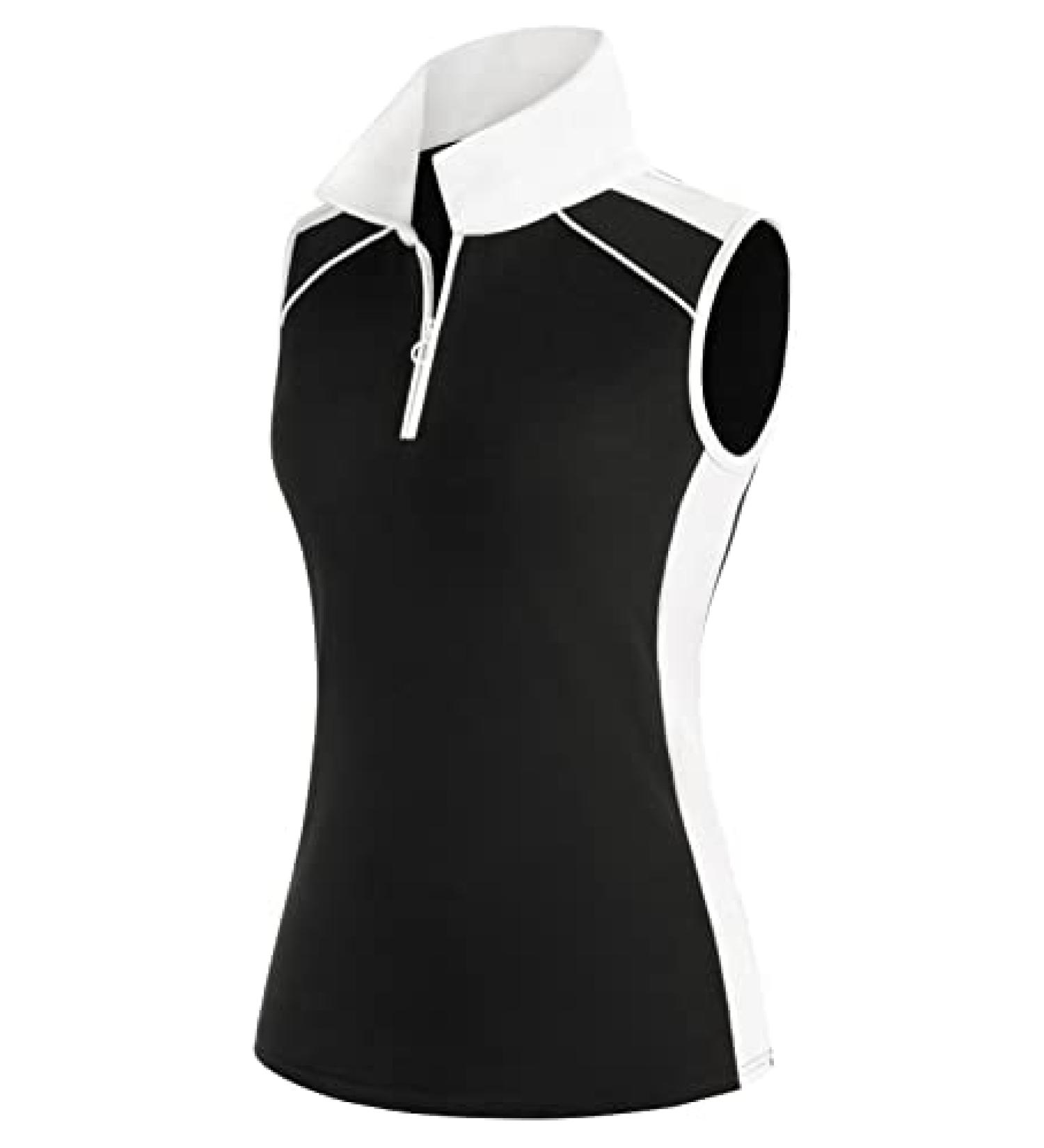 JACK SMITH Women's Sleeveless Golf Polo Shirt - Black XX-Large - Buy Online on GoSupps.com