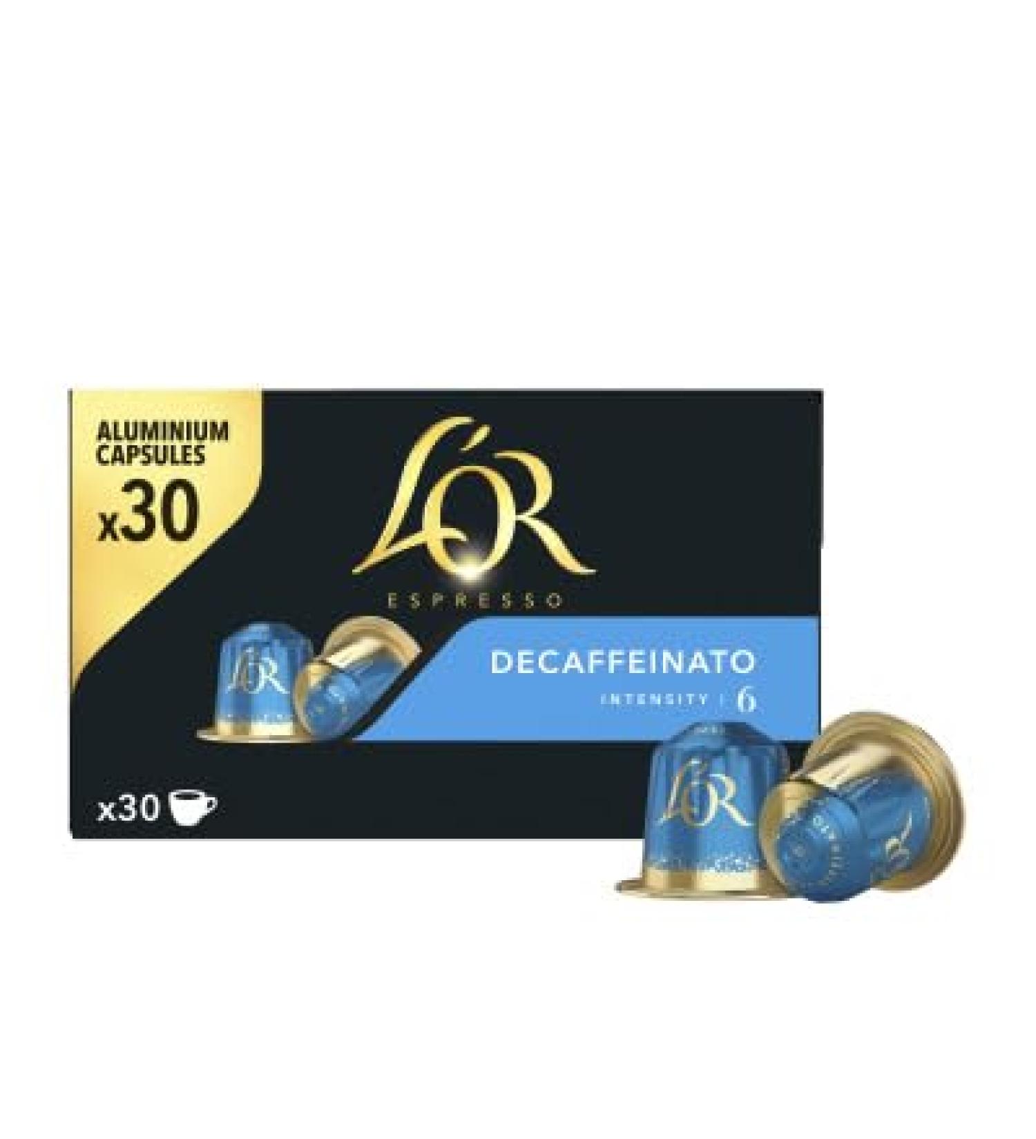 L Or Espresso d caffeinato caf en capsules x30 (intensite 6)156g