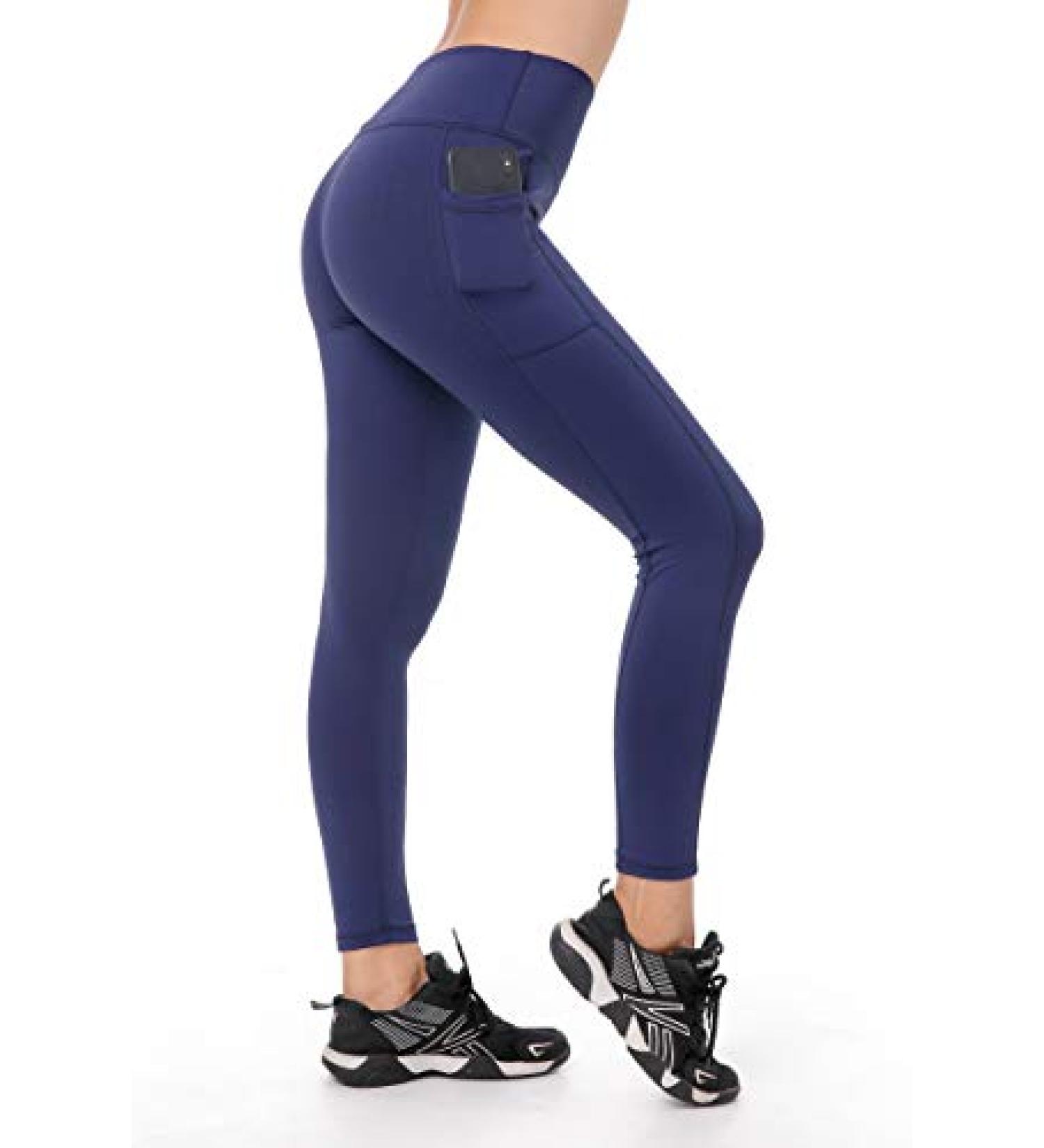 East Hong Women's Blue Yoga Leggings | Exercise Workout Pants Small - Buy Online on GoSupps.com