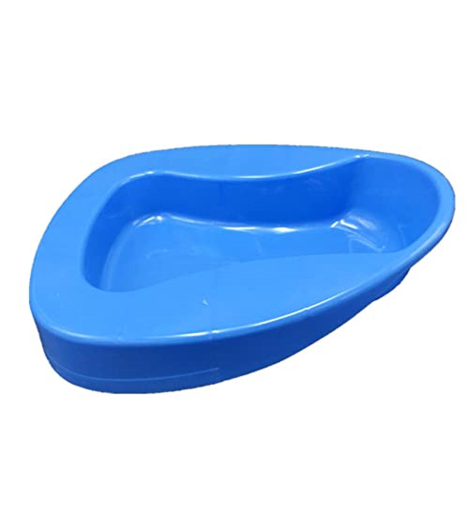 Healthcare Bedpan Firm Thick Plastic Stable Potty for Women Men Elderly Female Male Children - Portable and Easy to Use(Blue) - Buy Online on GoSupps.com