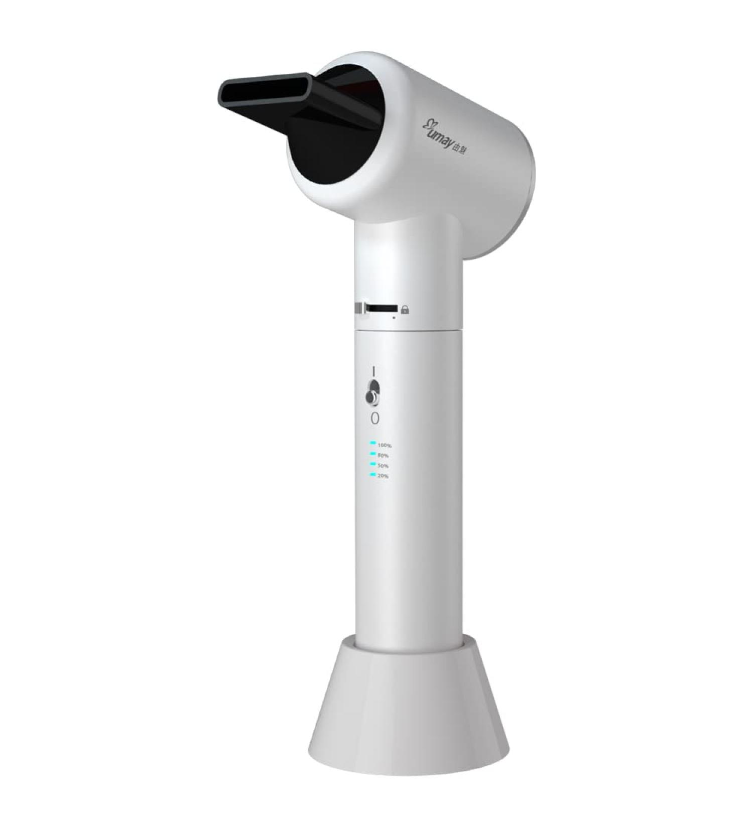 Cordless Hair Dryer 600W Rechargeable Hair Dryer Split Design Soft Handle 12 Levels of Hot and Cold Air for Travel - Buy Online on GoSupps.com