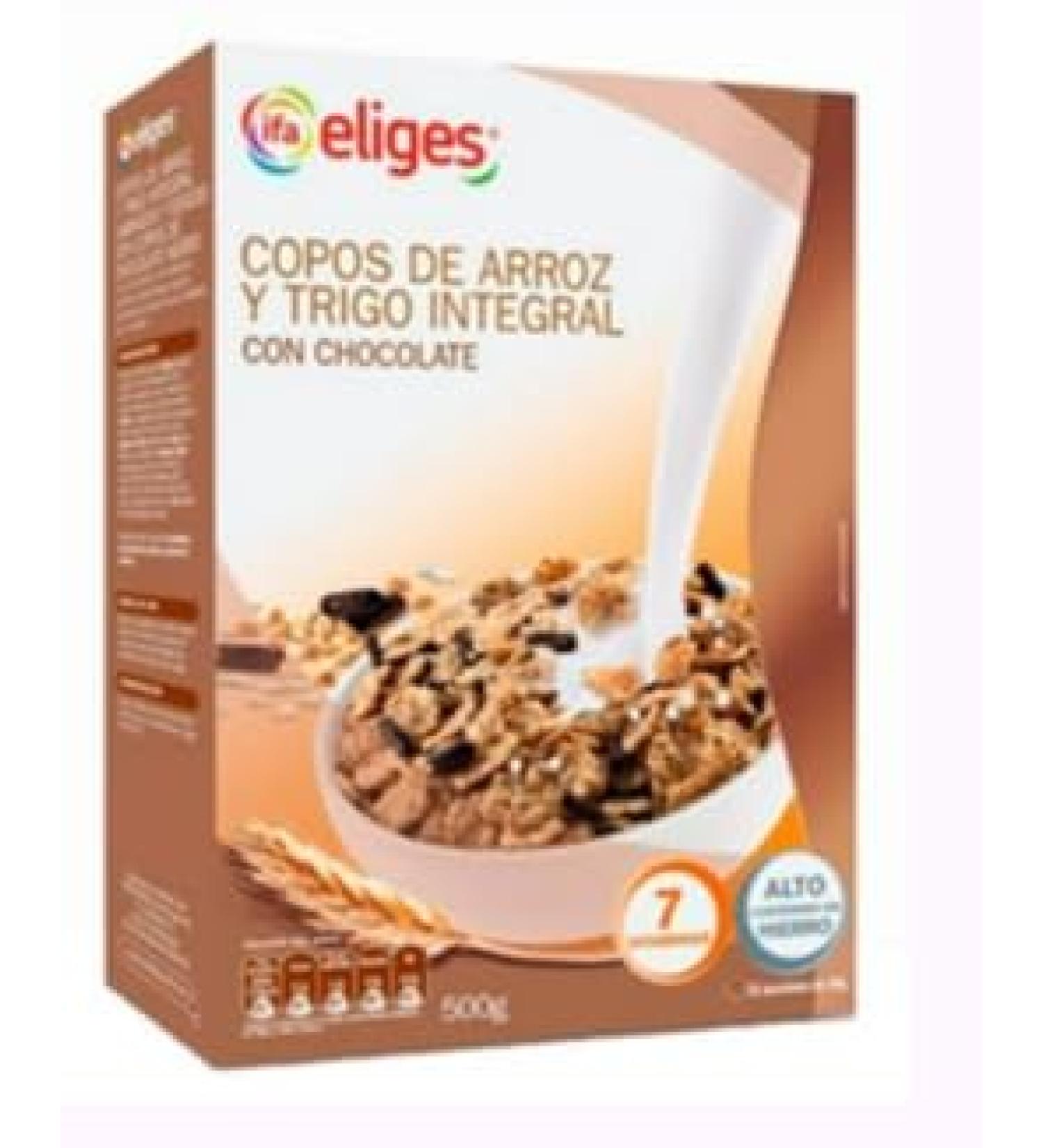 Eliges C r ales Chocolat es Riz Souffl et Bl Complet Croustillant Pour Enfants Pack de 3 x 500g