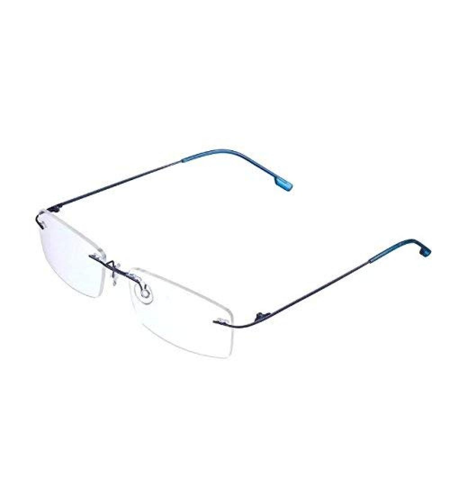 Rongchy Super Light Titanium Nearsighted Glasses for Myopia - Fashionable -0.50 to -6.00 - Unisex - Blue - Buy Online on GoSupps.com