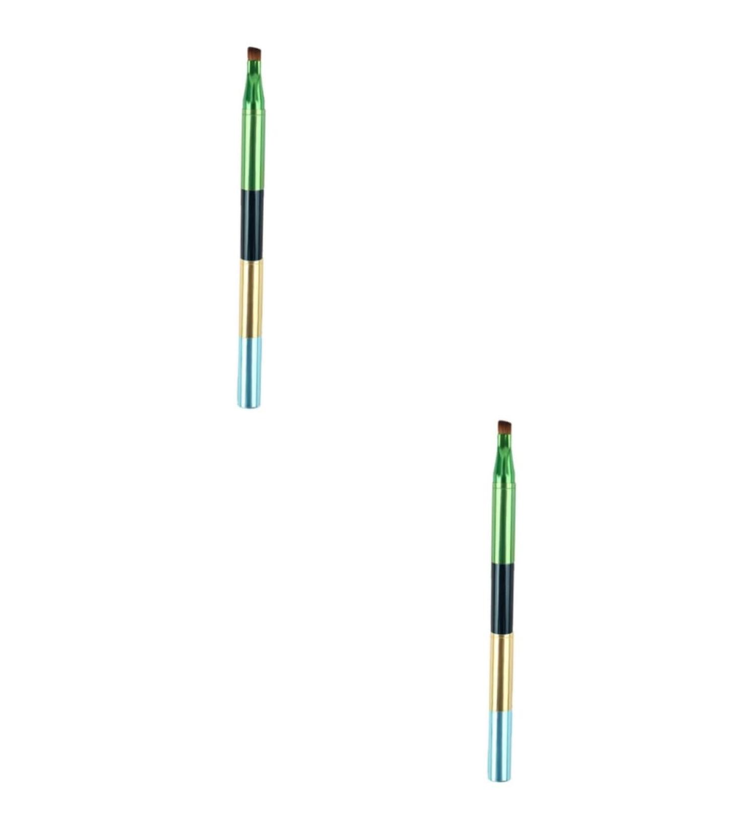 Buy NOLITOY 2pcs Detachable Cosmetics Brush Set Eyebrow Concealer Eyeliner & Lip Brushes for Travel | International Shipping Available - Buy Online on GoSupps.com