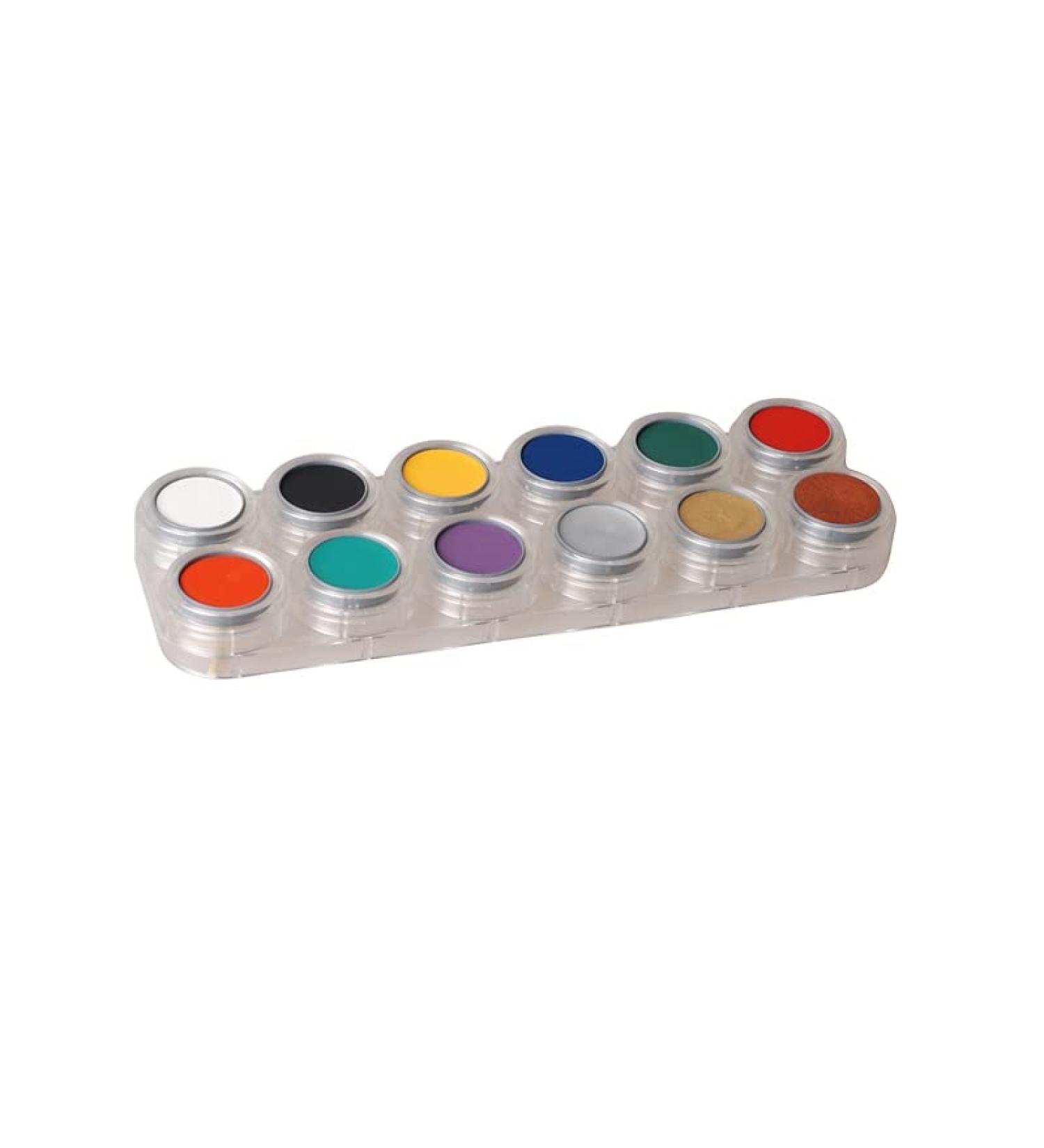 Grimas Cream Make up Theatre Make-up 12 Colors Palette F