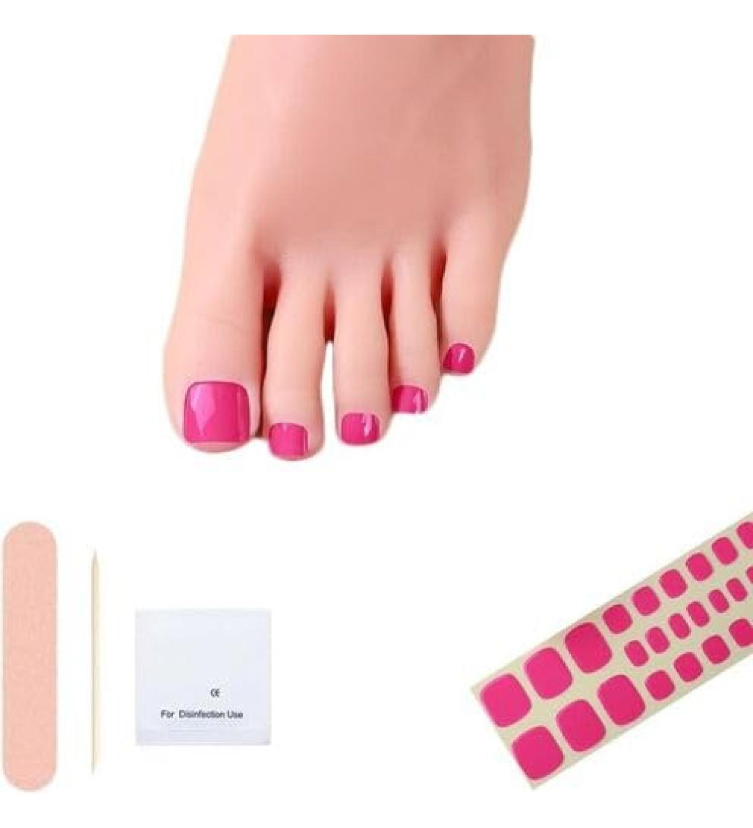  Cmeilau 2024 New Semi-Cured Gel Nail Strips for Toes Firm Gel Nail Strips for Toes Set Ultra Glossy Long-Lasting Waterproof (#BSJ-0067) - Buy Online on GoSupps.com