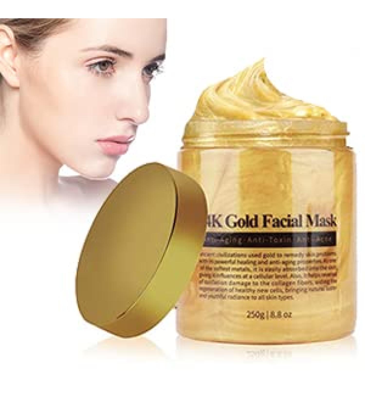 24 Gold Facial Mask Collagen Face Mask 24 Gold Facial Deep Hydration Whitening Brightening Mask Tearing For Mask Skin Rejuvenation - Buy Online on GoSupps.com