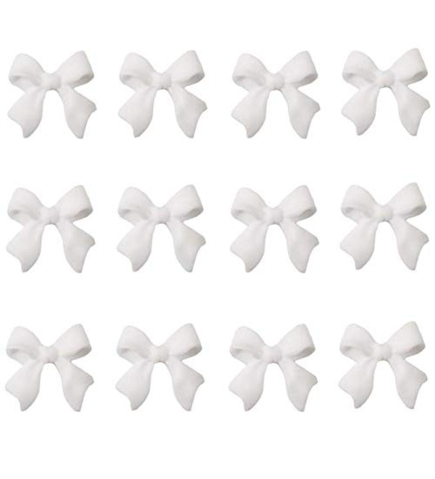 KDDOM 12 Pcs 3D Resin Bow Nail Rhinestones for DIY Nail Art - Nail Decoration Accessories - Buy Online on GoSupps.com