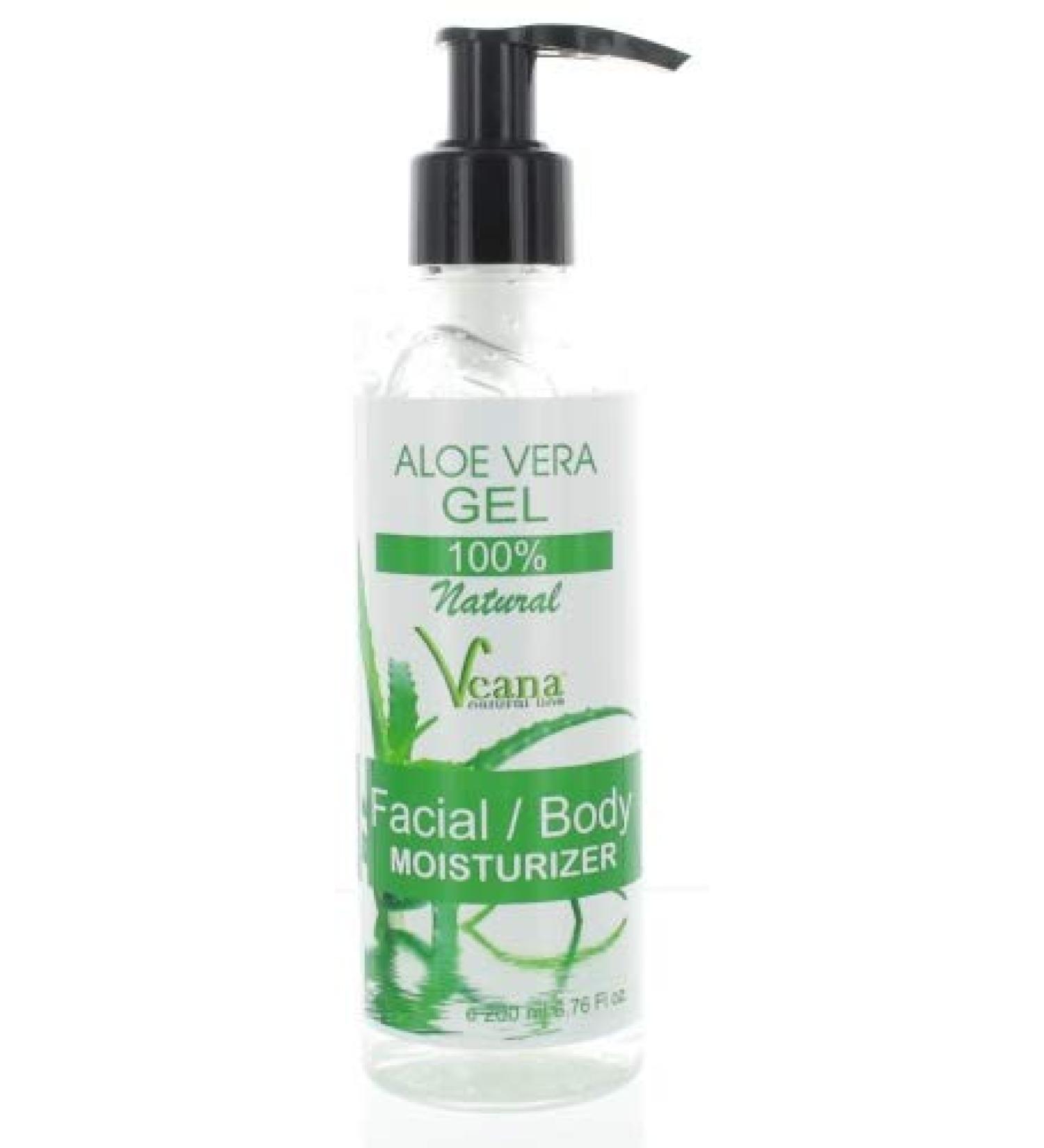 Aloe vera gel 100% natural (200ml) against sunburn inflammation and insect bites effective in acne rosacea neurodermatitis and psoriasis - premium quality - made in Europe 200.15 ml (1 Pack)