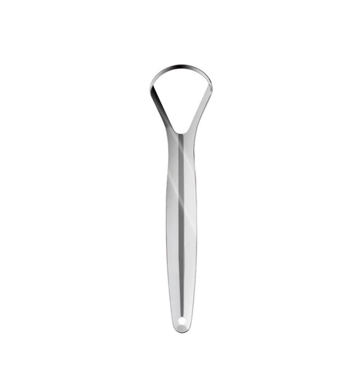 Hollow Tongue Scraper | Stainless Steel Oral Cleaner Tool | Hygiene Tongue Brush for Healthy Care - Buy Online on GoSupps.com
