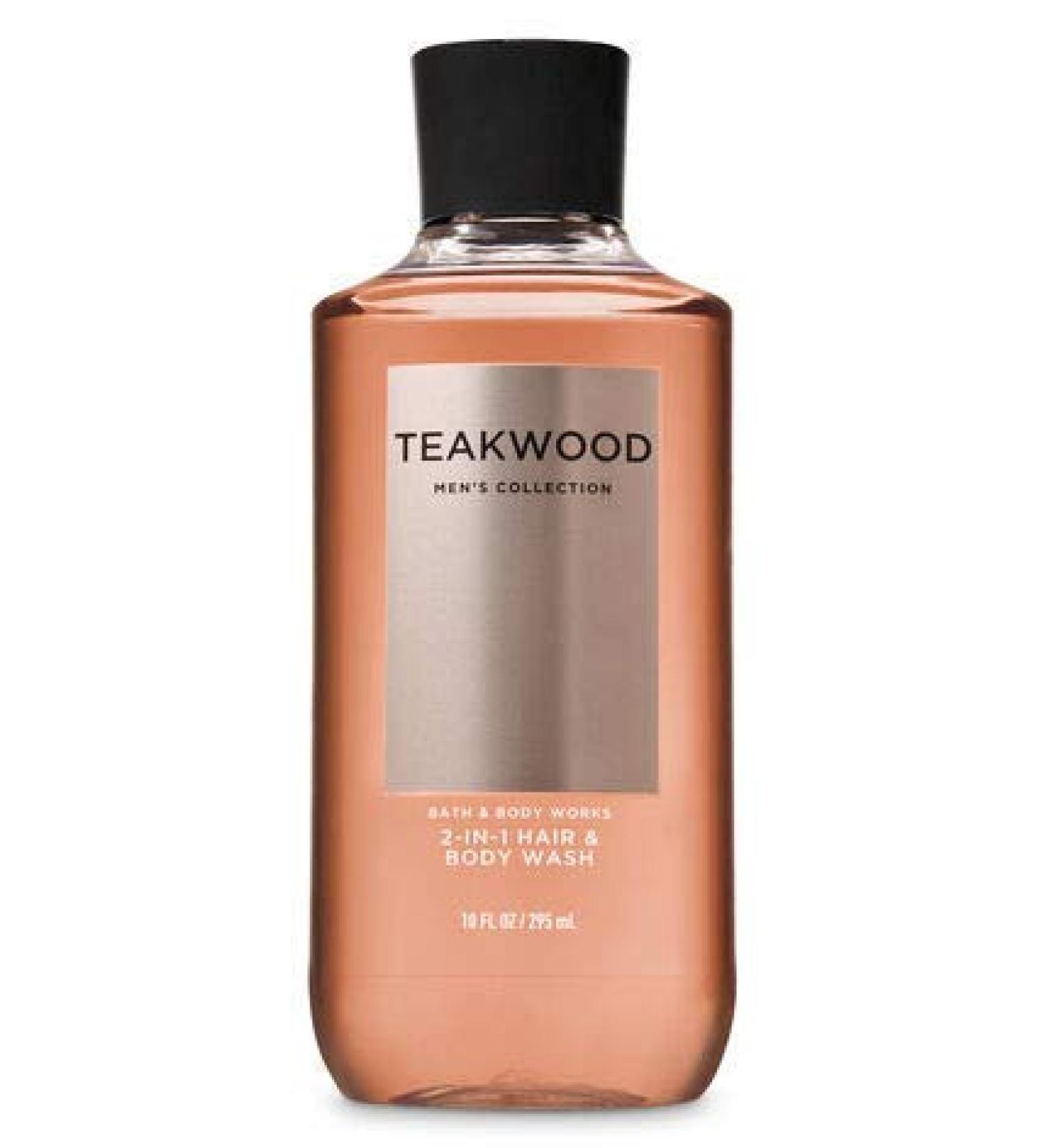 Bath and Body Works, Signature Collection Teakwood 2-in-1 Hair + Body Wash (10 oz)