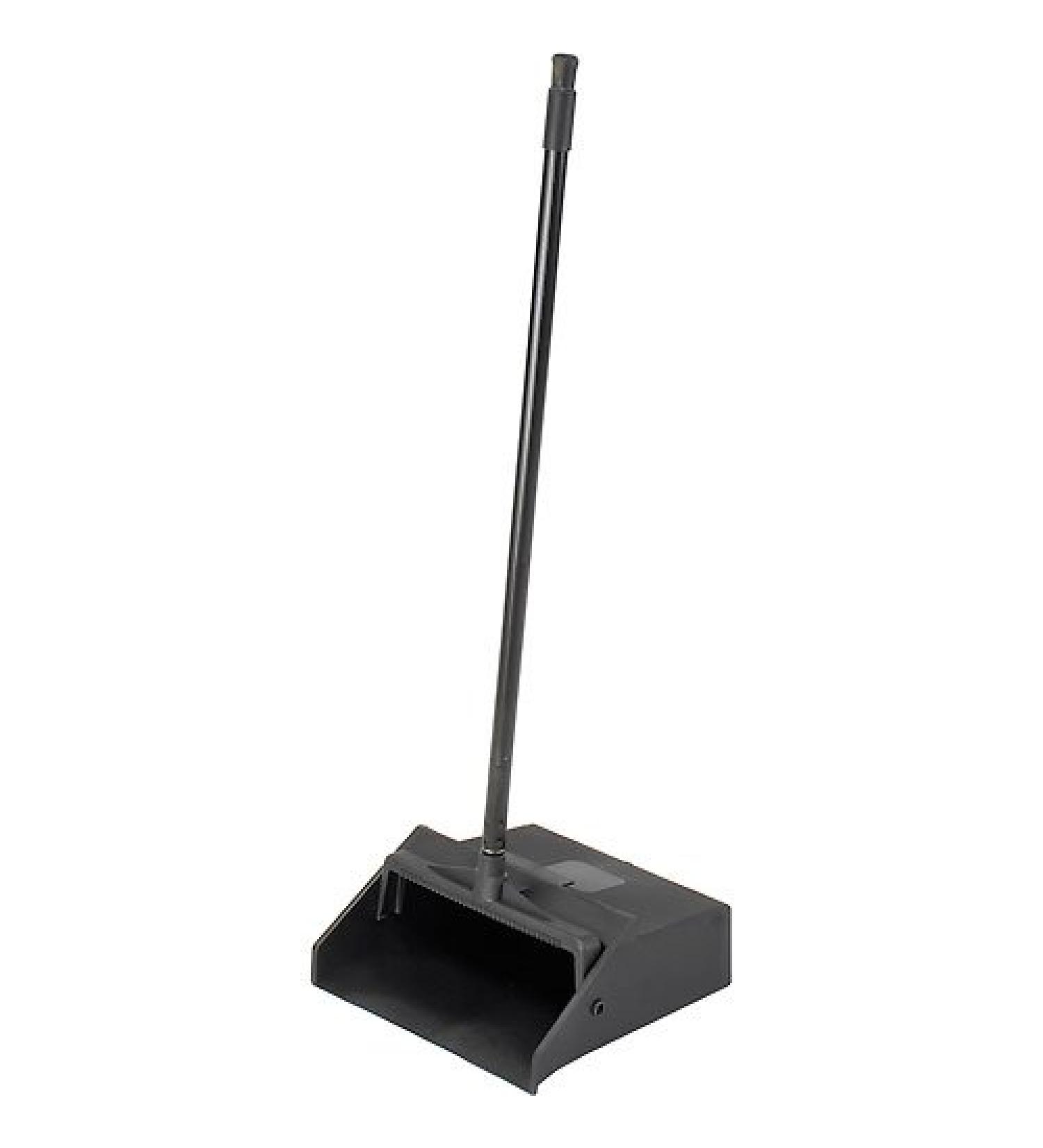 CFS 36141003-1 Pivoting Upright Lobby Dustpan with Metal Handle - 30 Length - Black - 1-Piece Handle - Buy Online on GoSupps.com