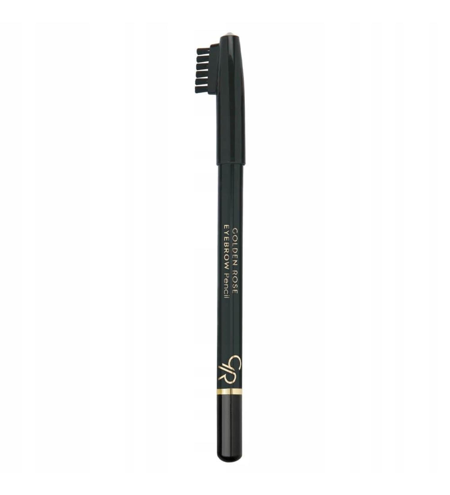 Golden Rose Eyebrow Pencil 101 Black Brush - Perfect Eyebrows | International Shipping Available - Buy Online on GoSupps.com