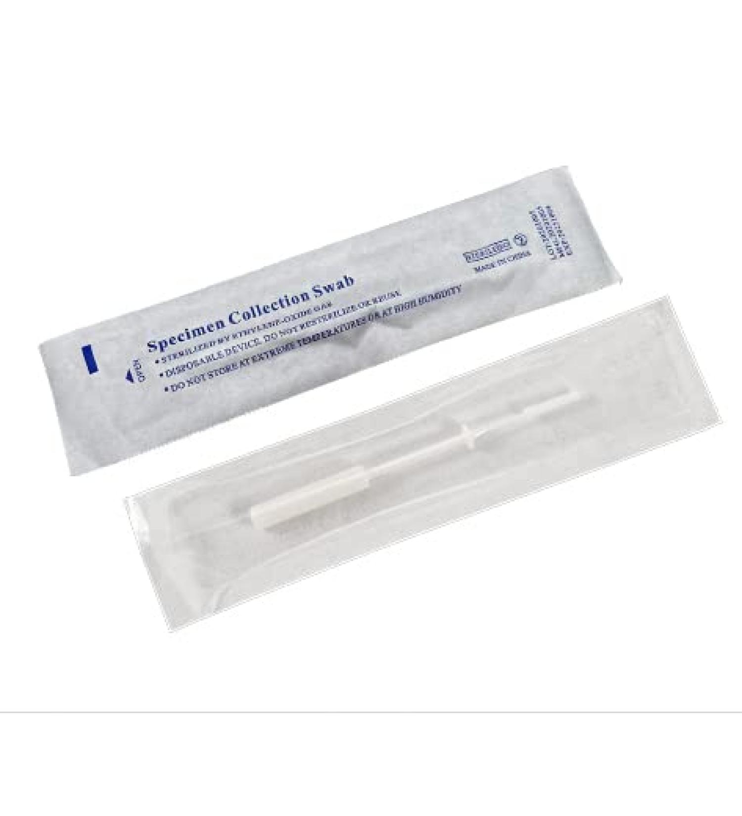 Nasopharyngeal Collection Flocked Nasal Swab | Sterile Individually Wrapped | 95mm Break Point Nylon Tip (100) - Buy Online on GoSupps.com