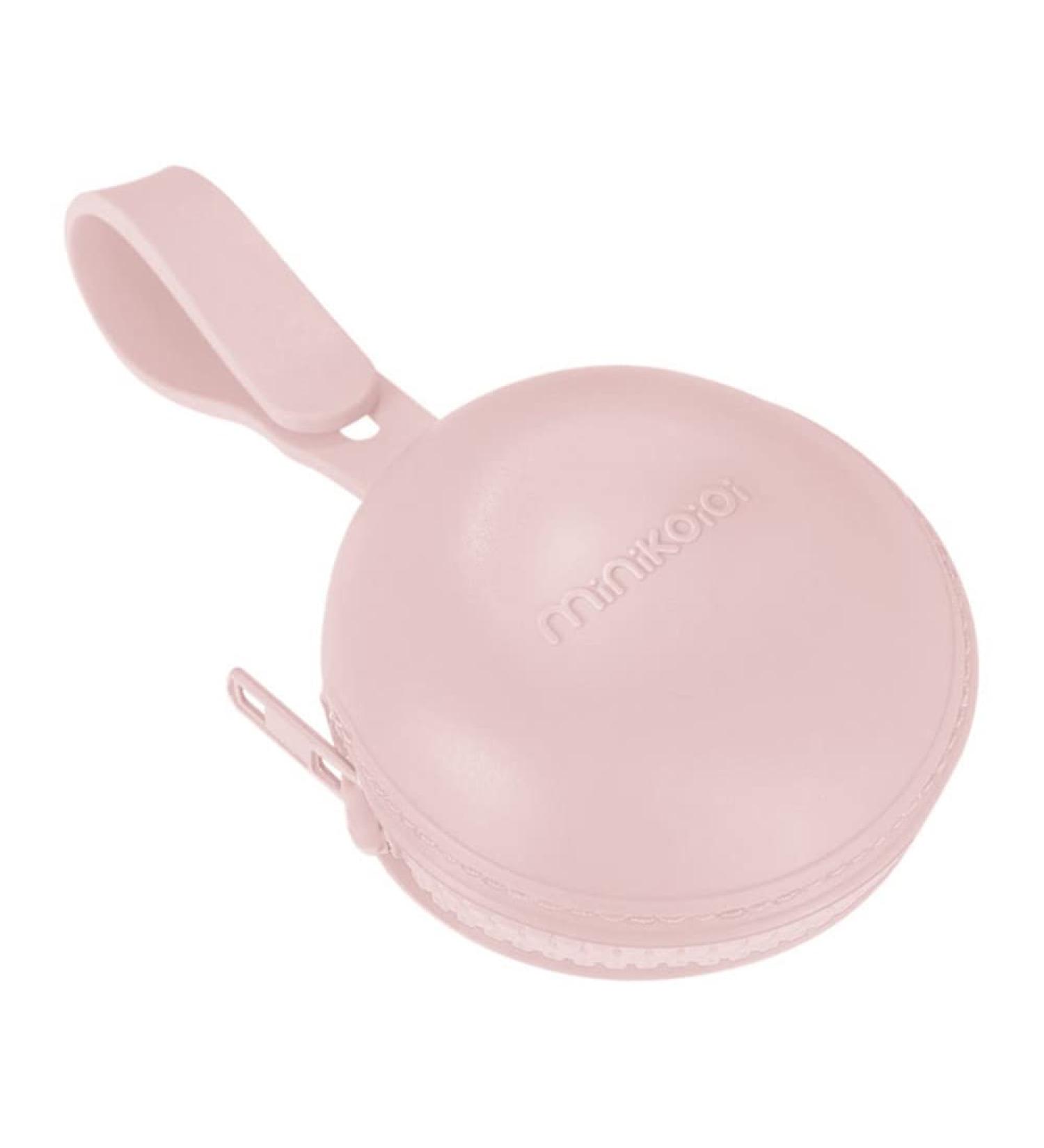 MinikOiOi Portable Pink Silicone Pod Pacifier Case with Zipper - Stylish & Convenient Baby Accessory for International Shipping - Buy Online on GoSupps.com